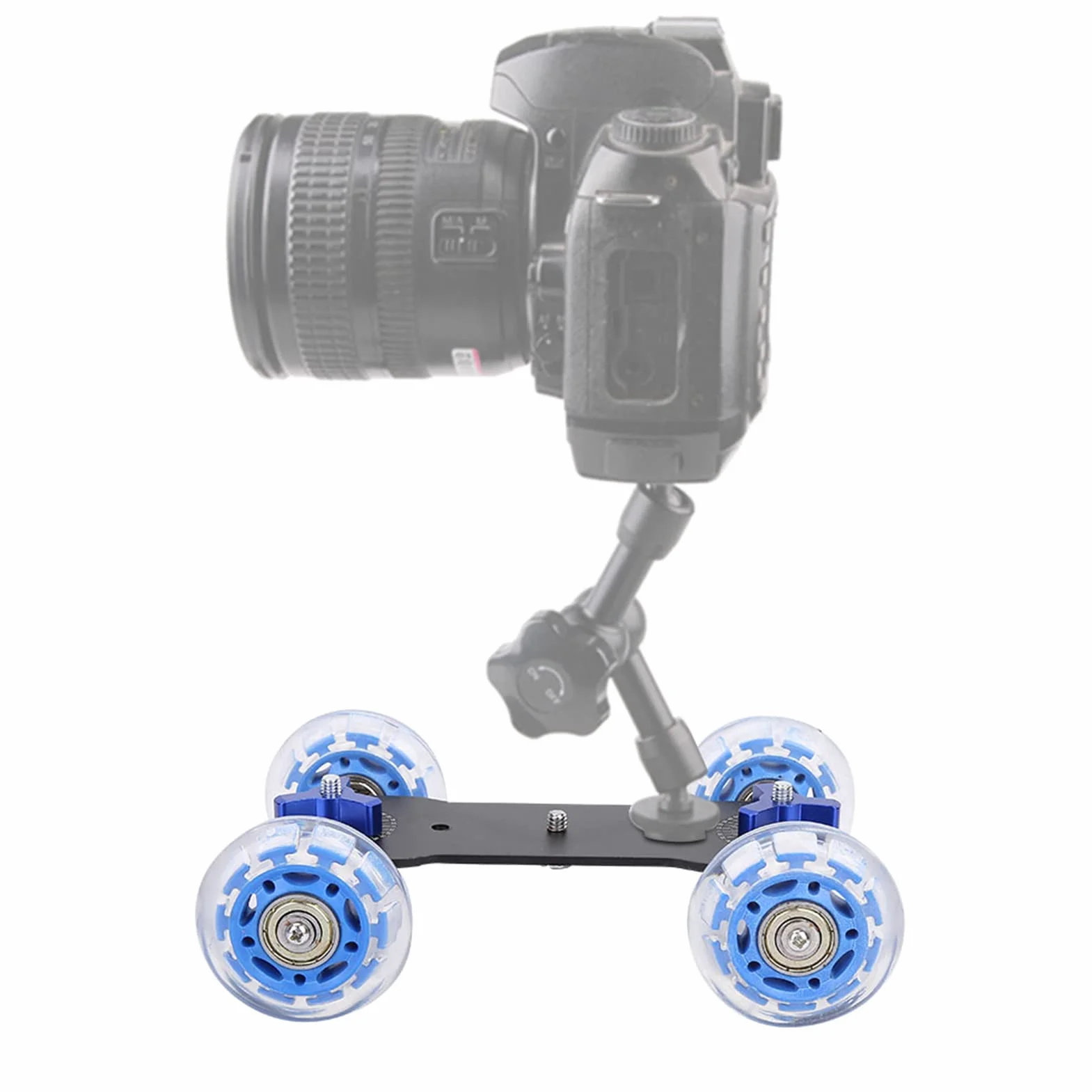 Łyżwiarz z Kamerą, Mini Rolka do Aparatu, Obciążenie 10 Kg Kółko do Aparatu Statyw Kamery Ruchu Samochodowy Suwak Aparatu Stacjonarnego do Lustrzanek Cyfrowych, Aparat Fotograficzny, Kamera
