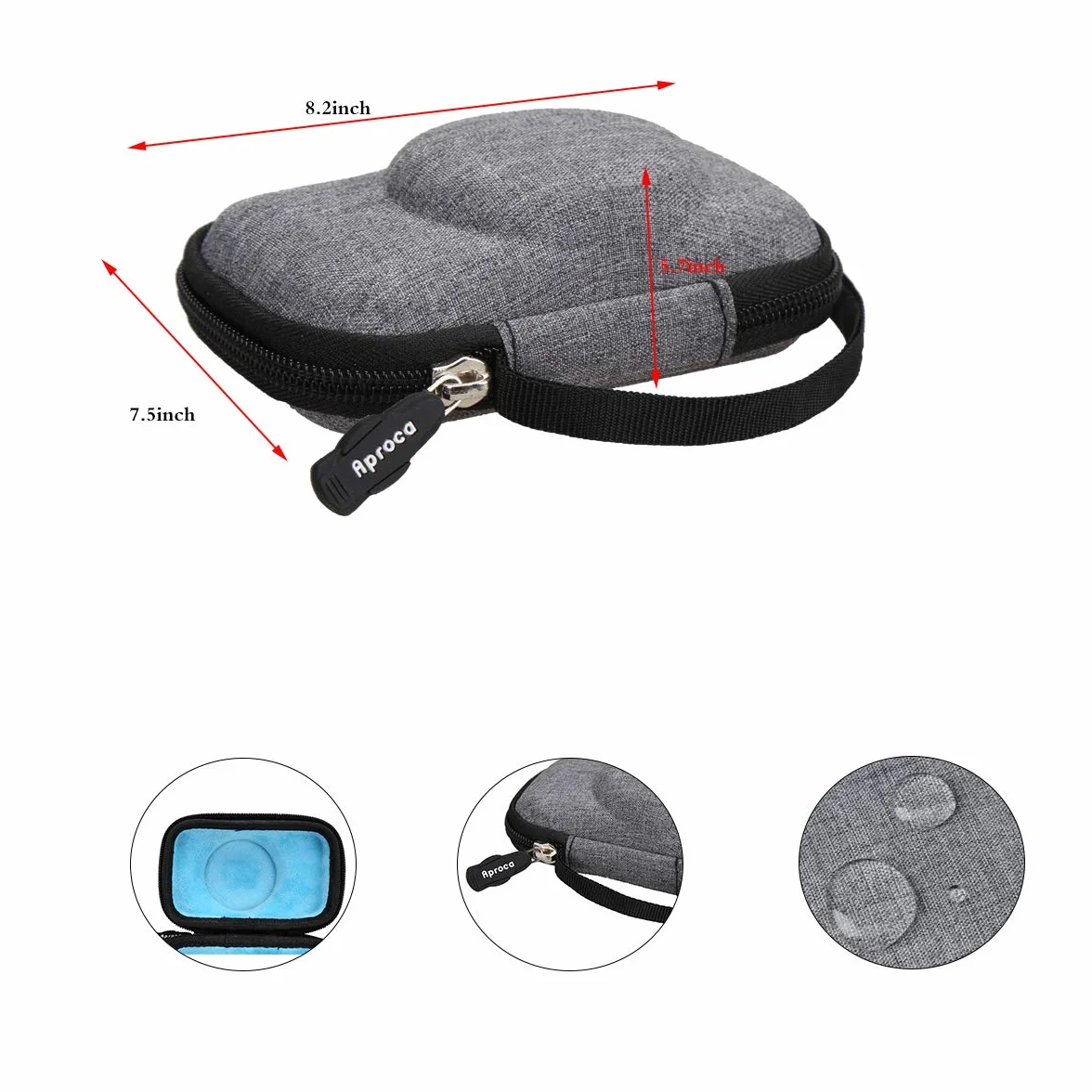 Aproca Twarde etui podróżne do Sony RX100 VA RX100 VI RX100 V Czarny