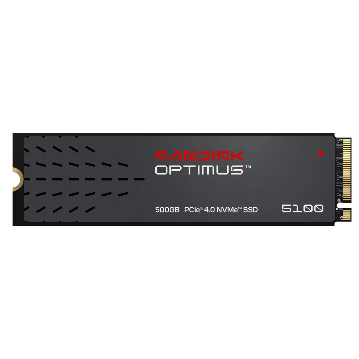 SANDISK Optimus 5100 NVMe SSD 500 GB (prędkości odczytu/zapisu do 7100 MB/s/6700 MB/s, M.2 2280, PCIe 4.0x4)
