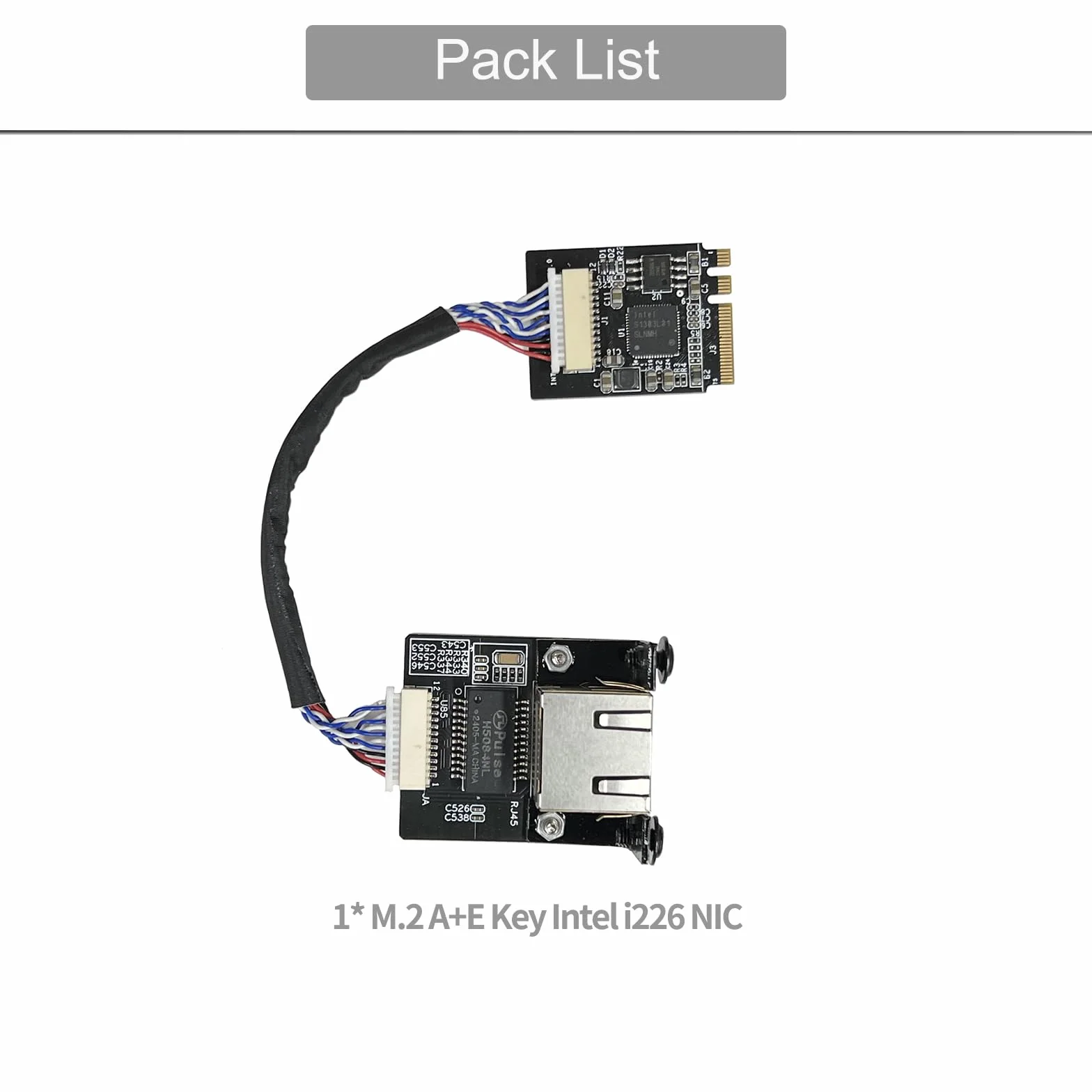 youyeetoo M.2 do gigabitowej karty sieciowej, Intel i226 2.5G Ethernet Server NIC, kompatybilny z kluczem M.2 B+M i kluczem M.2 A+E, do youyeetoo X1 (i225 zaktualizowana wersja)
