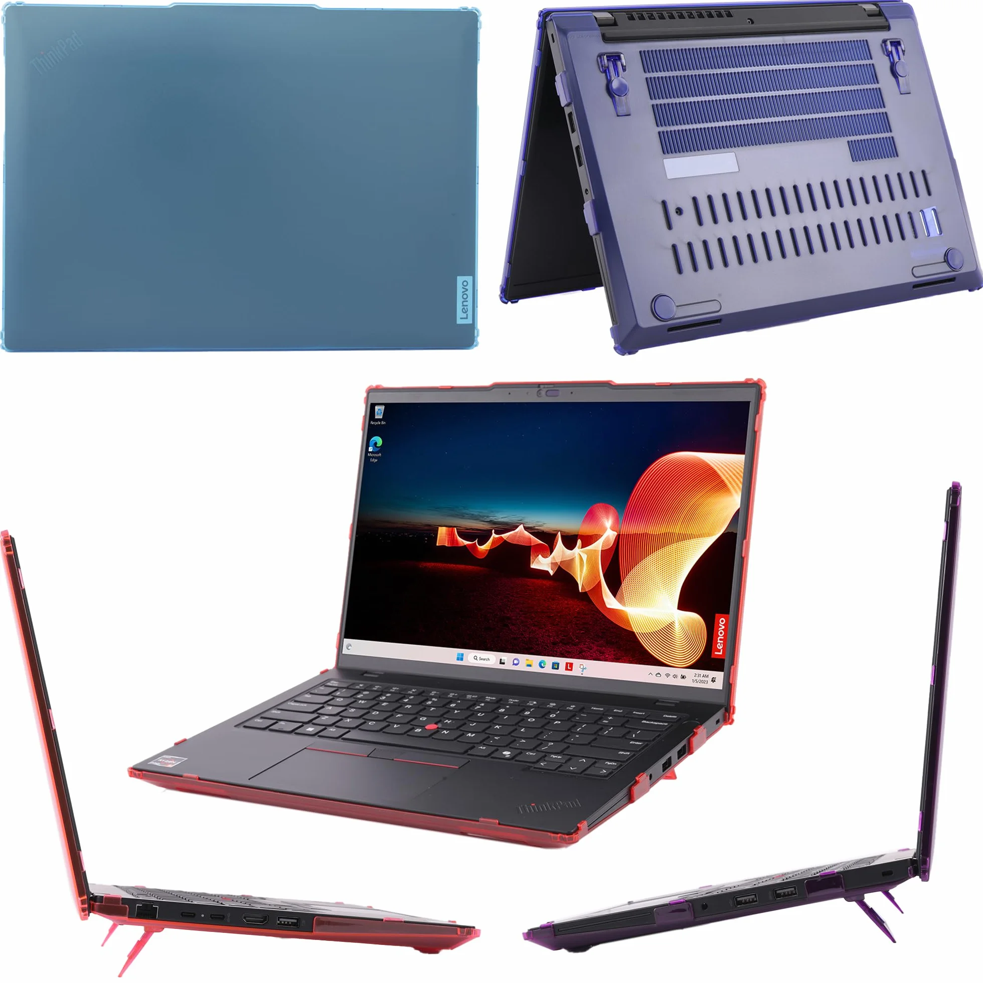 mCover Etui kompatybilne TYLKO do notebooków z systemem Windows 2024-2025 35.6 cm Lenovo ThinkPad L14 Gen 5 (NIE pasuje do innych modeli Lenovo), przezroczyste