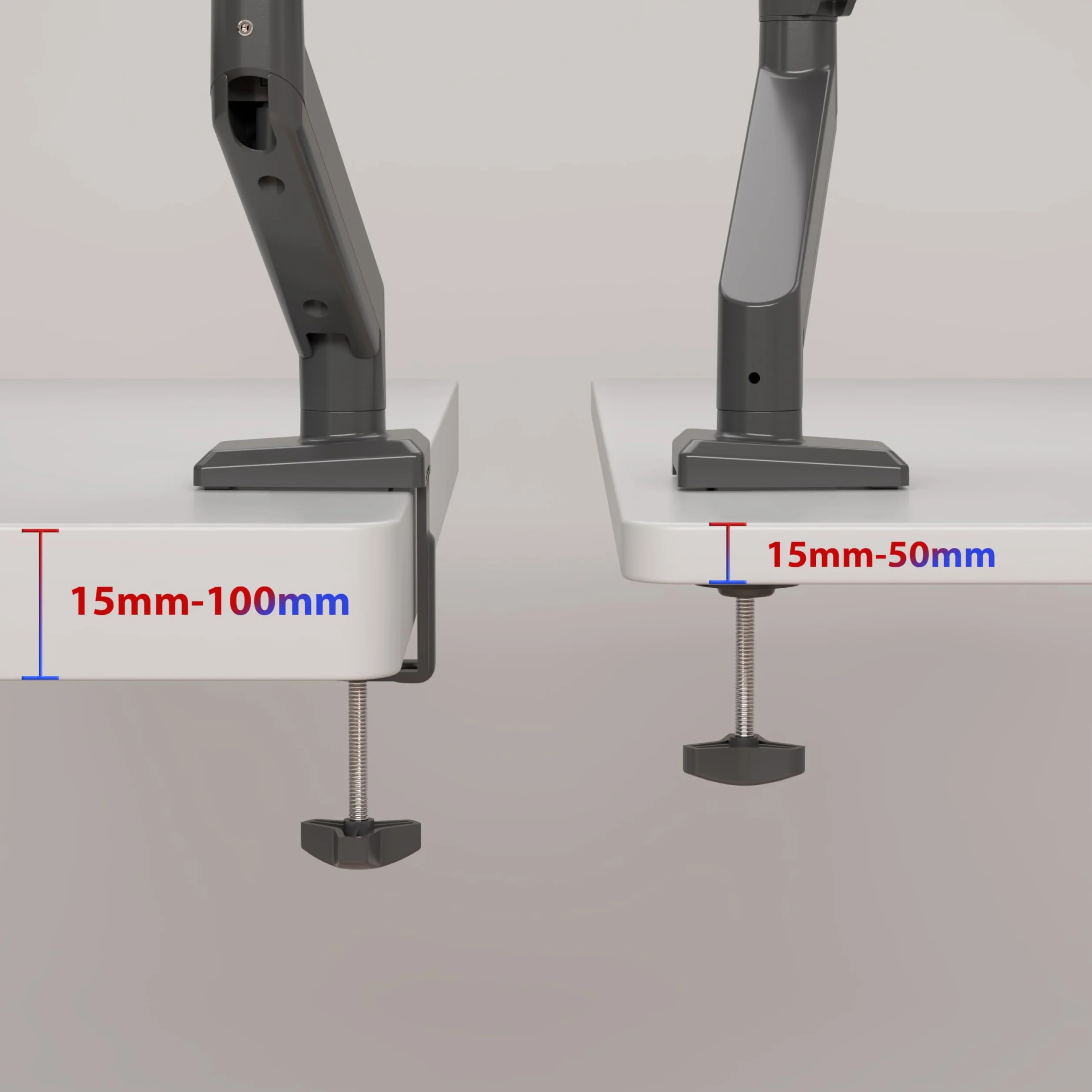 Duronic DM6A1 Uchwyt do monitora 13-32 cale VESA 75 100 obrotowy 360 stopni ramię gazowe ergonomiczne max 9 kg