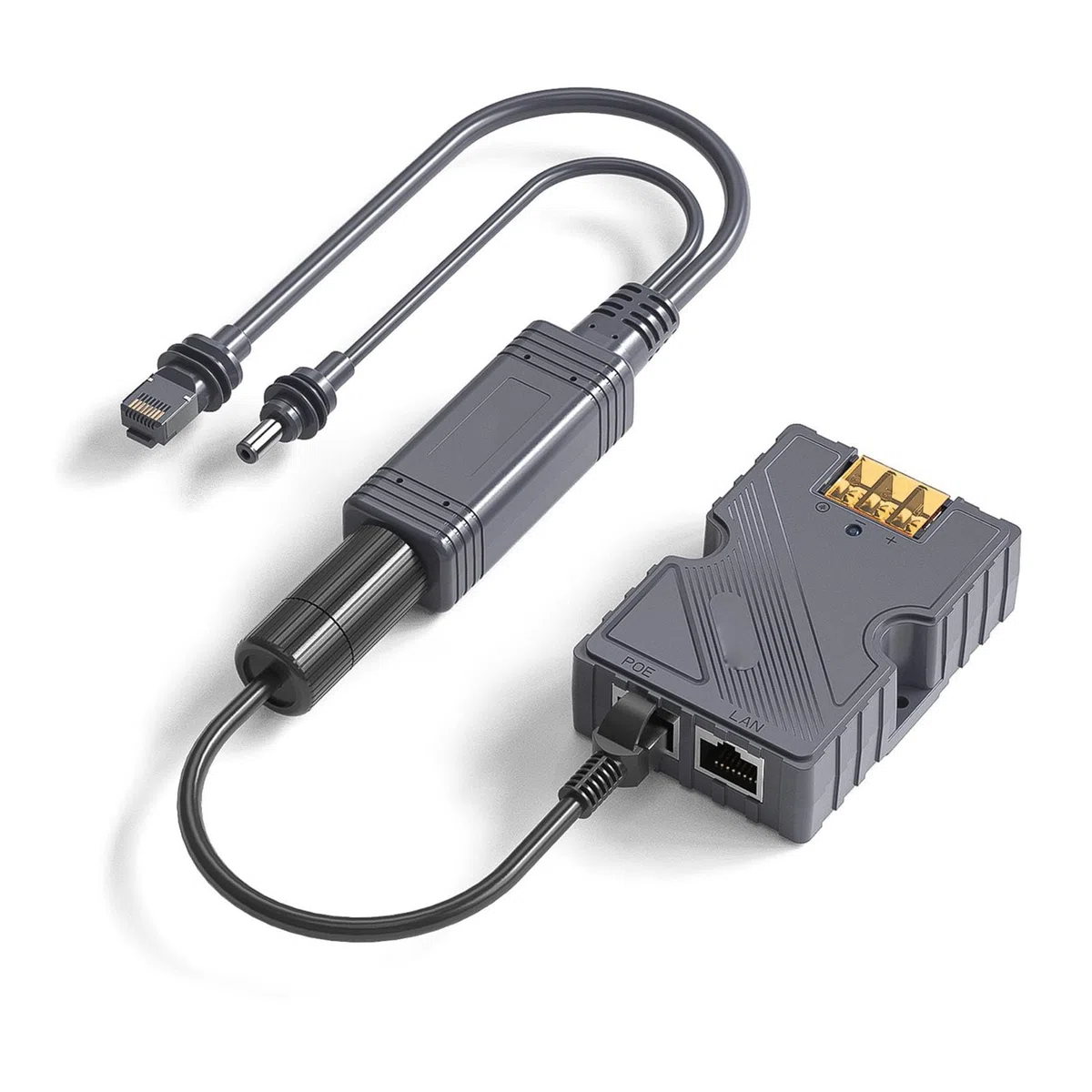 Fabater 150W Gige Poe Wtryskiwacz do Szybkiego Połączenia Sieciowego Gigabit Ethernet Zestaw Rozdzielający Ethernet dla Mini Urządzenia Antenowego