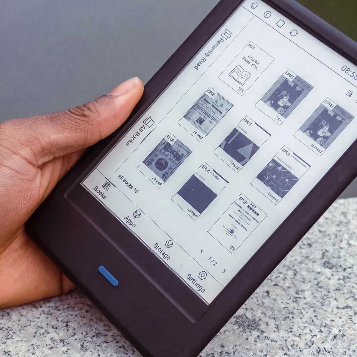 Bemi Cognita Tab 6 Czytnik E-booków 6" E Ink Carta, 32 GB, Android, Google Play, Smart LED, Wi-Fi, Bluetooth, PDF Reflow, TTS, Czarny