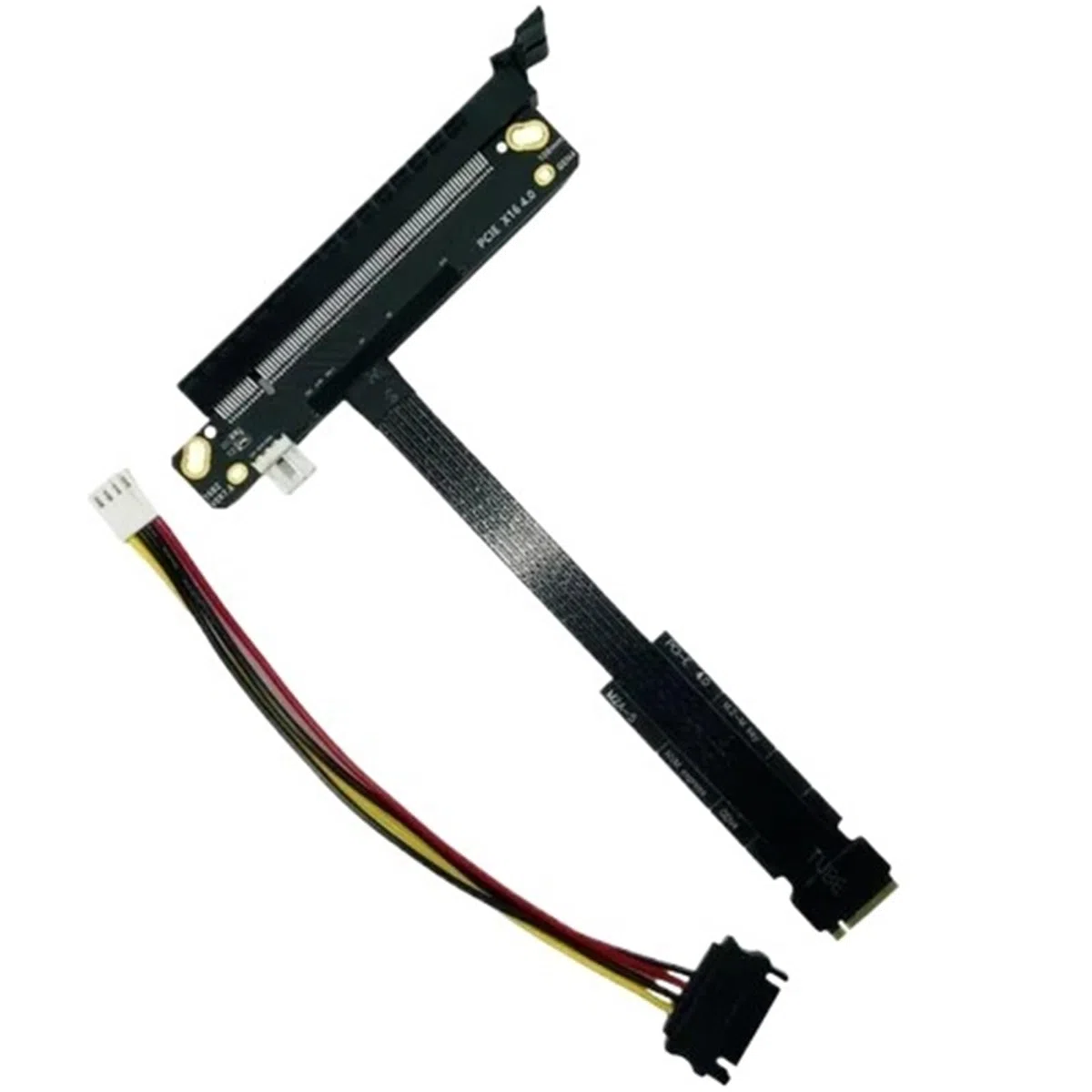 64 Gbps M.2 NVMe na PCIE x16 4.0 karta graficzna GPU kabel adaptera M.2M Key-M SSD na PCI-E 4.0 X4 ES CPU Riser Jumper Extender