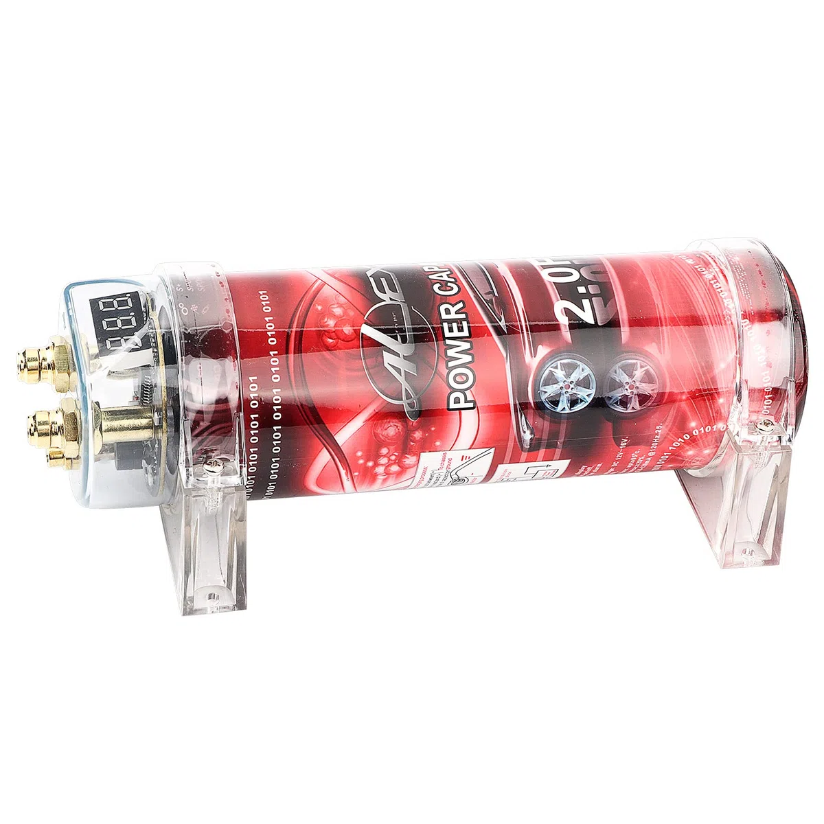 Dioche 2 Samochodowy Regulator Napięcia Wzmacniacza Kondensatorowego z Cyfrowym Wyświetlaczem dla Systemów 10-16 V DC