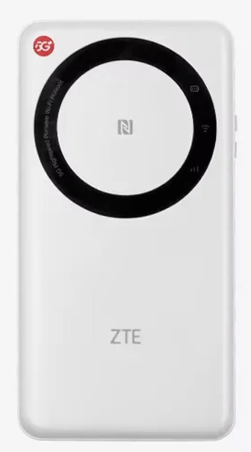 ZTE 5G Pocket WiFi U30 Air 4500mAh Type-C 867Mb/s 2,4/5 GHz Dual Band Przenośny Hotspot 5G 4G LTE Karta SIM Mobilny router - Biały