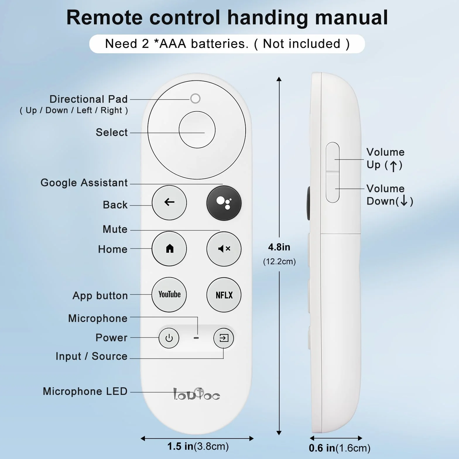 Zamienny pilot do Chromecasta z Google TV, pilot Chromecast do Google HD/4K & Google TV Streamer 4K