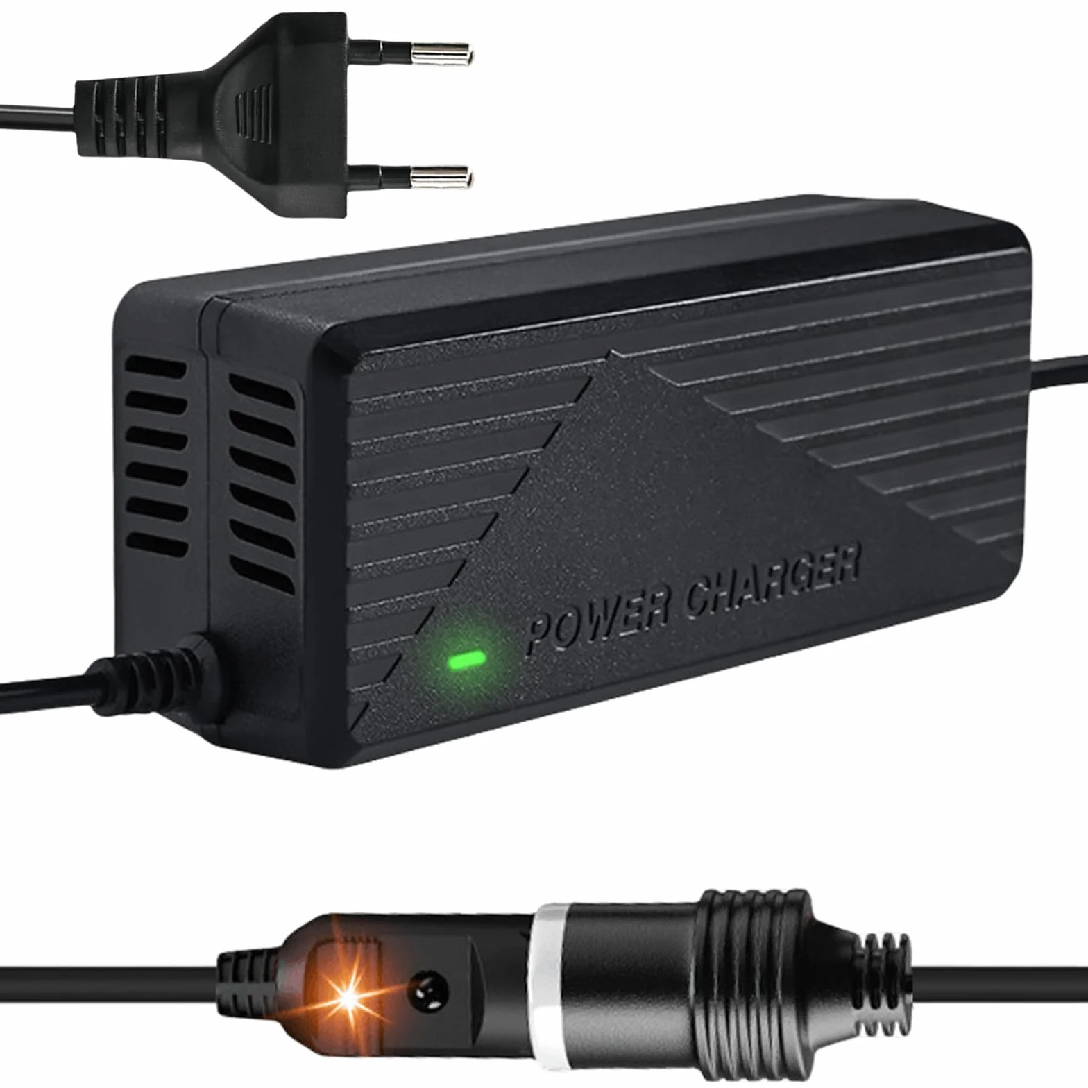 Przetwornica napięcia 230 V na 12 V, 180 W, adapter do gniazda zapalniczki samochodowej, 12 V, 15 A, 180 W, adapter do gniazda zapalniczki samochodowej