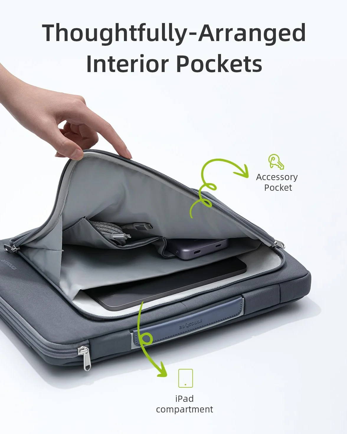 INNOSTYLE Torba Na Laptopa 14 cali, Wodoodporna, Lekka, Wytrzymała, OmniProtect Beżowa, Kompatybilna z MacBook Pro/Air, HP ProBook, Dell Inspiron, Yoga, ASUS, Idealna do Pracy i Podróży