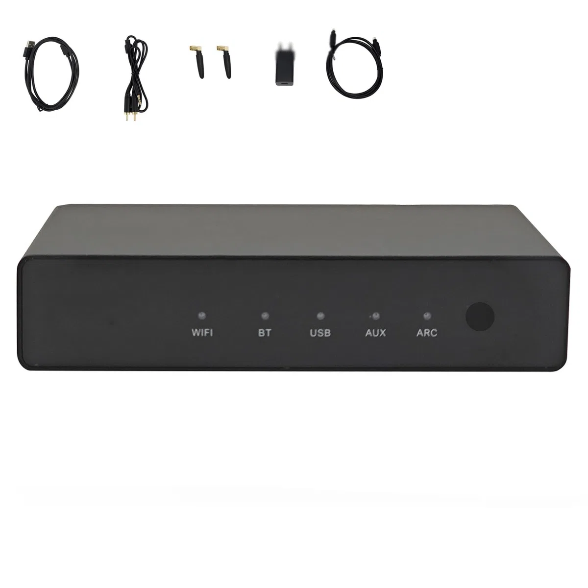 Multiroom Streamer muzyczny – strumieniowy odtwarzacz audio z wieloma opcjami przesyłania strumieniowego, kompatybilny z urządzeniami mobilnymi, kompaktowa konstrukcja do użytku kina domowego i studia