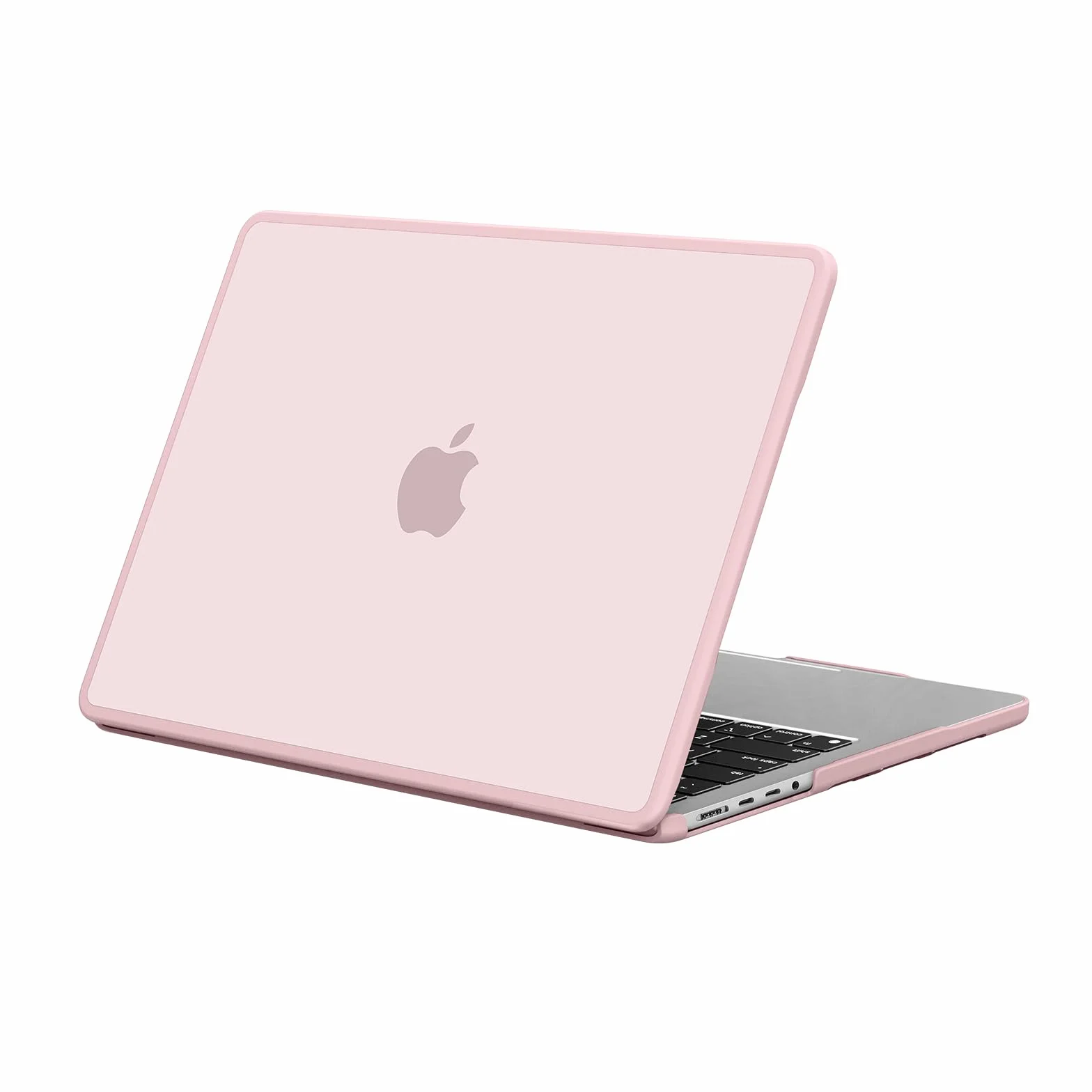 BlueSwan Etui Kompatybilne z MacBook Pro 14 Cali M5 M4 M3 M2 M1, Ramka TPU + Matowa Osłona PC, Różowy