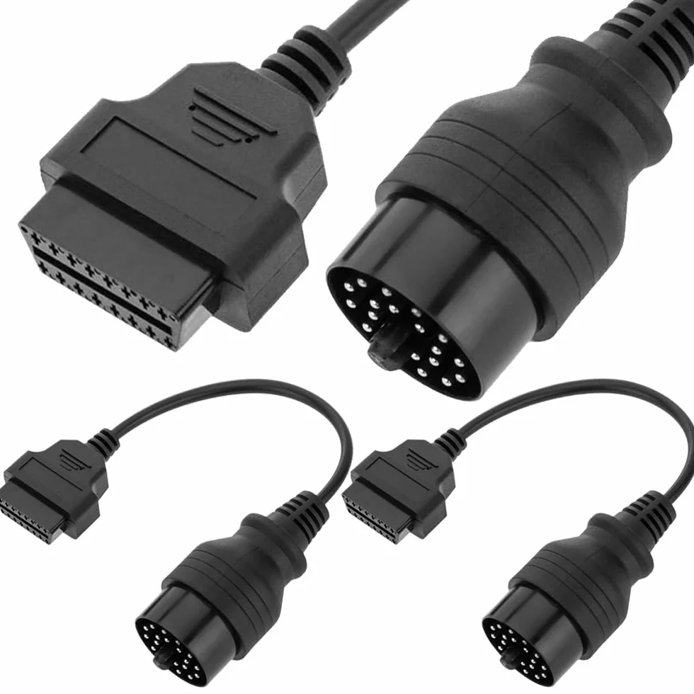 Kabel OBD 20-pinowy na OBD2 16-pinowy do BMW, adapter przedłużacz konwertujący 40 cm