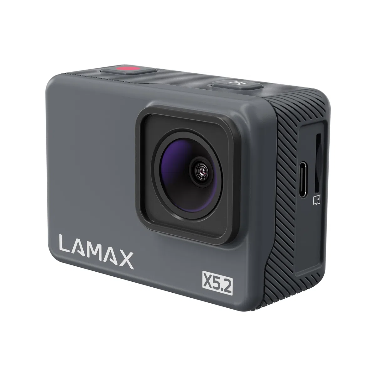 Lamax X5.2 kamera sportowa z prawdziwą 4K przy 30 kl./s, płynna Full HD przy 60 kl./s, maks. delikatna elektroniczna stabilizacja i zwolnione tempo, wodoszczelna do 40 m, ładowanie USB-C, 2" LCD, WiFi