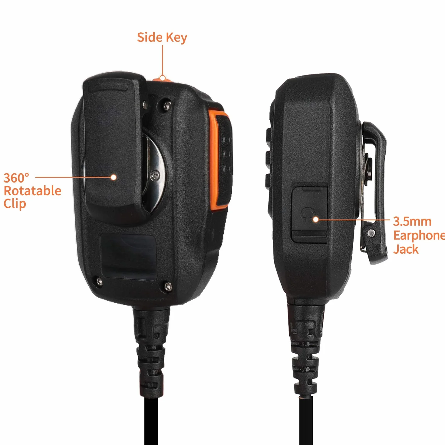 Radioddity RS22 przenośny głośnik mikrofon do GD-77 DM-5R DMR radiotelefon