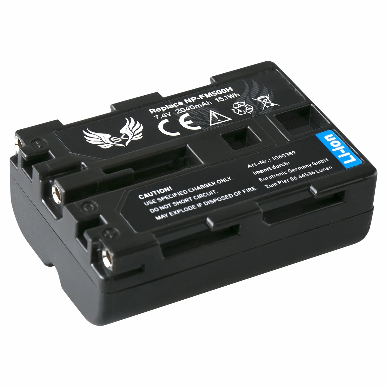 Sony NP-FM500H Bateria 2040 mAh do Sony Alpha A57 A58 A65 A68 A77 A99 DSLR