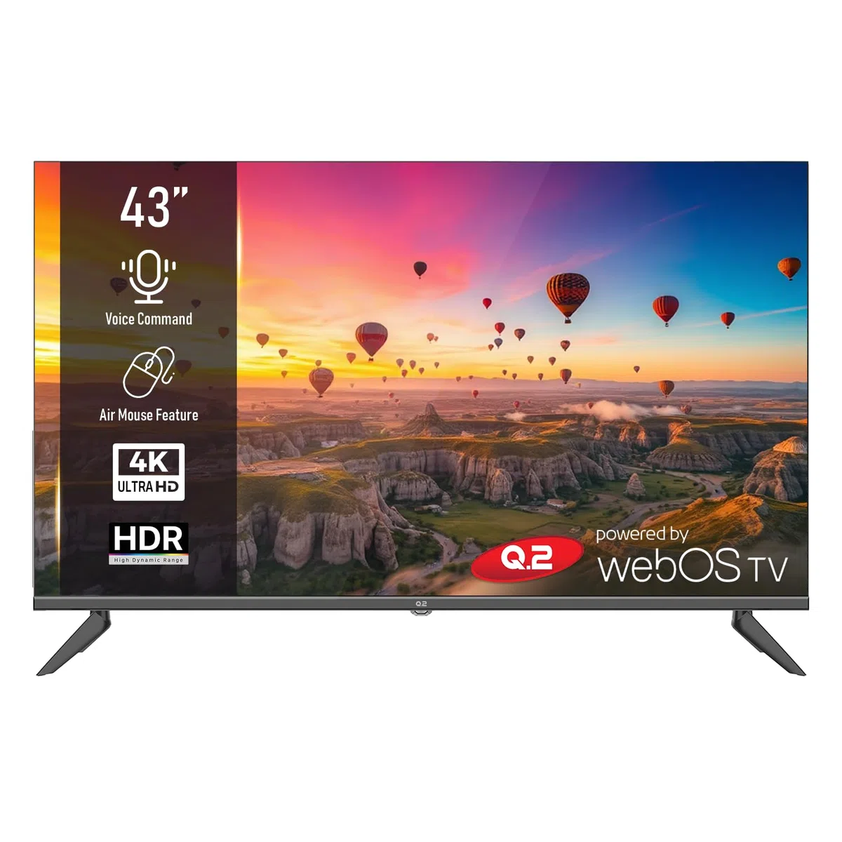 Q.2 Telewizor 43" 4K UHD 3840 x 2160
