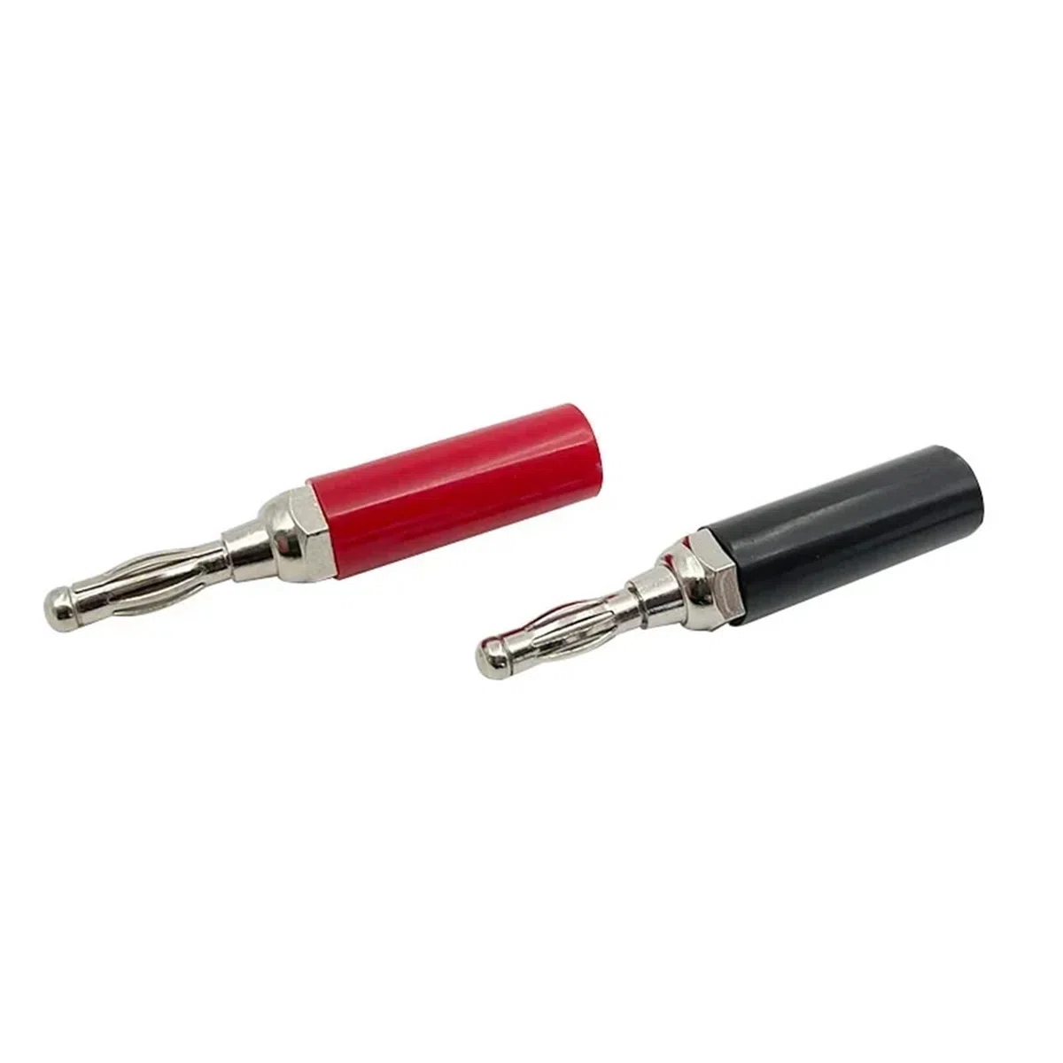 20/80/200 szt. 4 mm Kabel adaptera kabla audio Złącze głośnika Nikl/chromowanie terminal jack audio bananowy(40 Black)