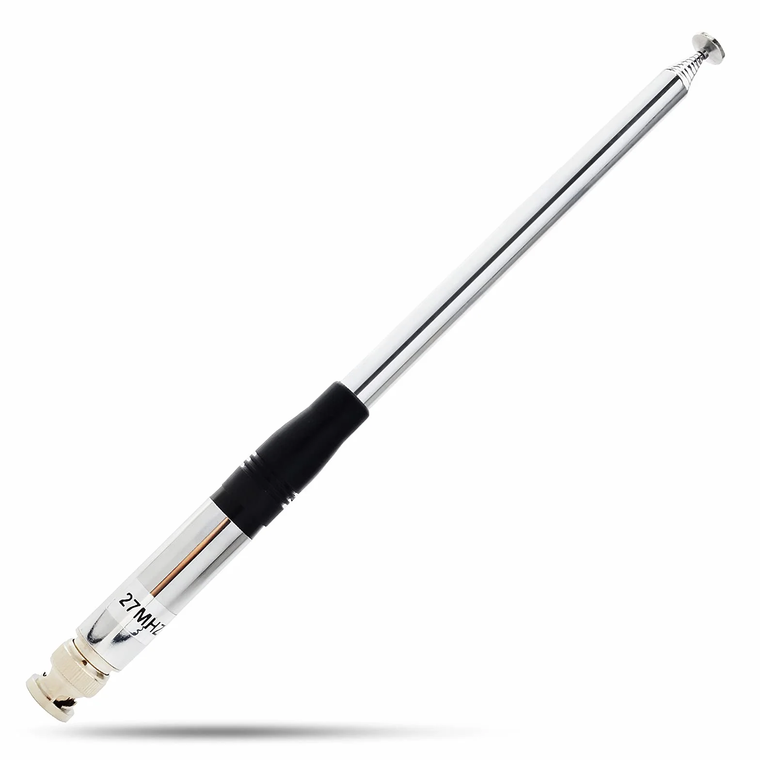 TWAYRDIO BNC teleskopowa ręczna przenośna antena radiowa CB 27 MHz wysuwana antena 23,3 cm do 1,3 m do Midland Cobra Uniden Handheld/Portable CB Ham Radio