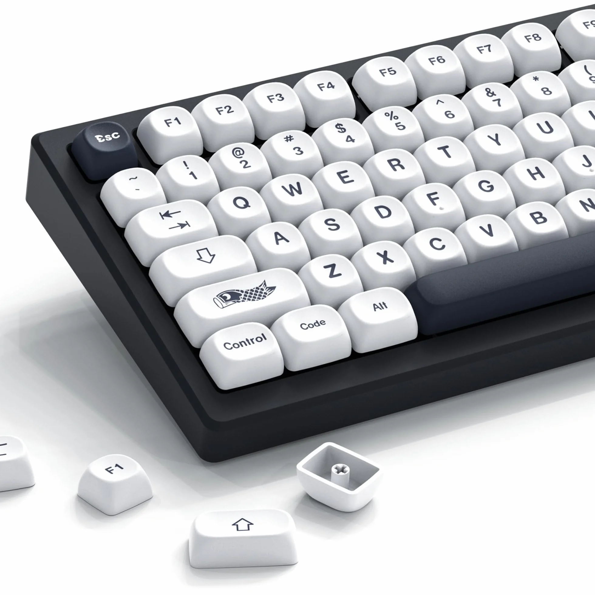 Womier Nasadki klawiszy PBT 75% MOA Sublimacja barwnikowa do klawiatury mechanicznej Cherry MX
