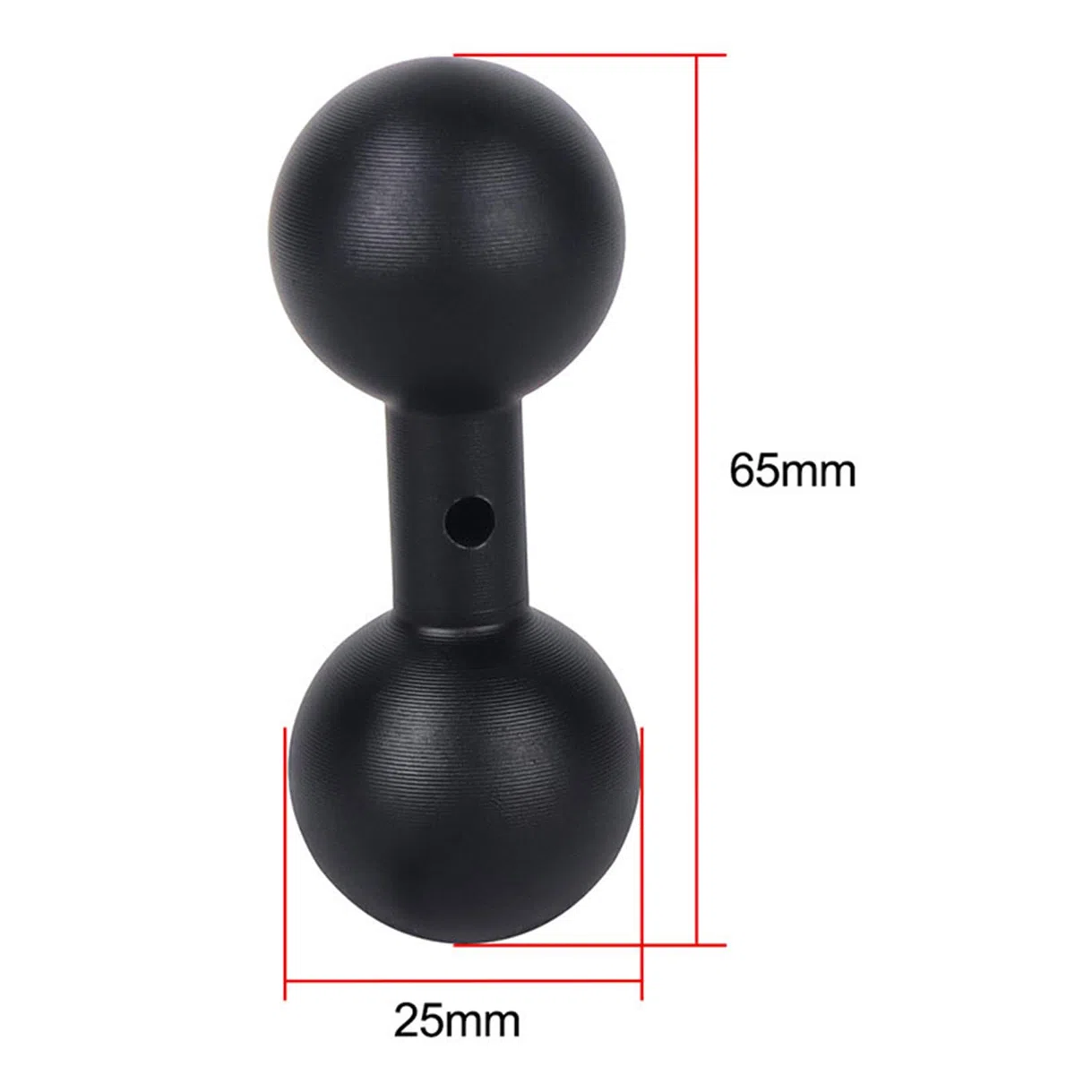 Stop aluminium kulka 25 mm na 25 mm adapter kulkowy, adapter kulowy, uchwyt kulowy, uchwyt kulowy, kompatybilny z pamięcią RAM, Dual cokołem kulowym, uchwytami GPS, do uchwytu na telefon komórkowy,