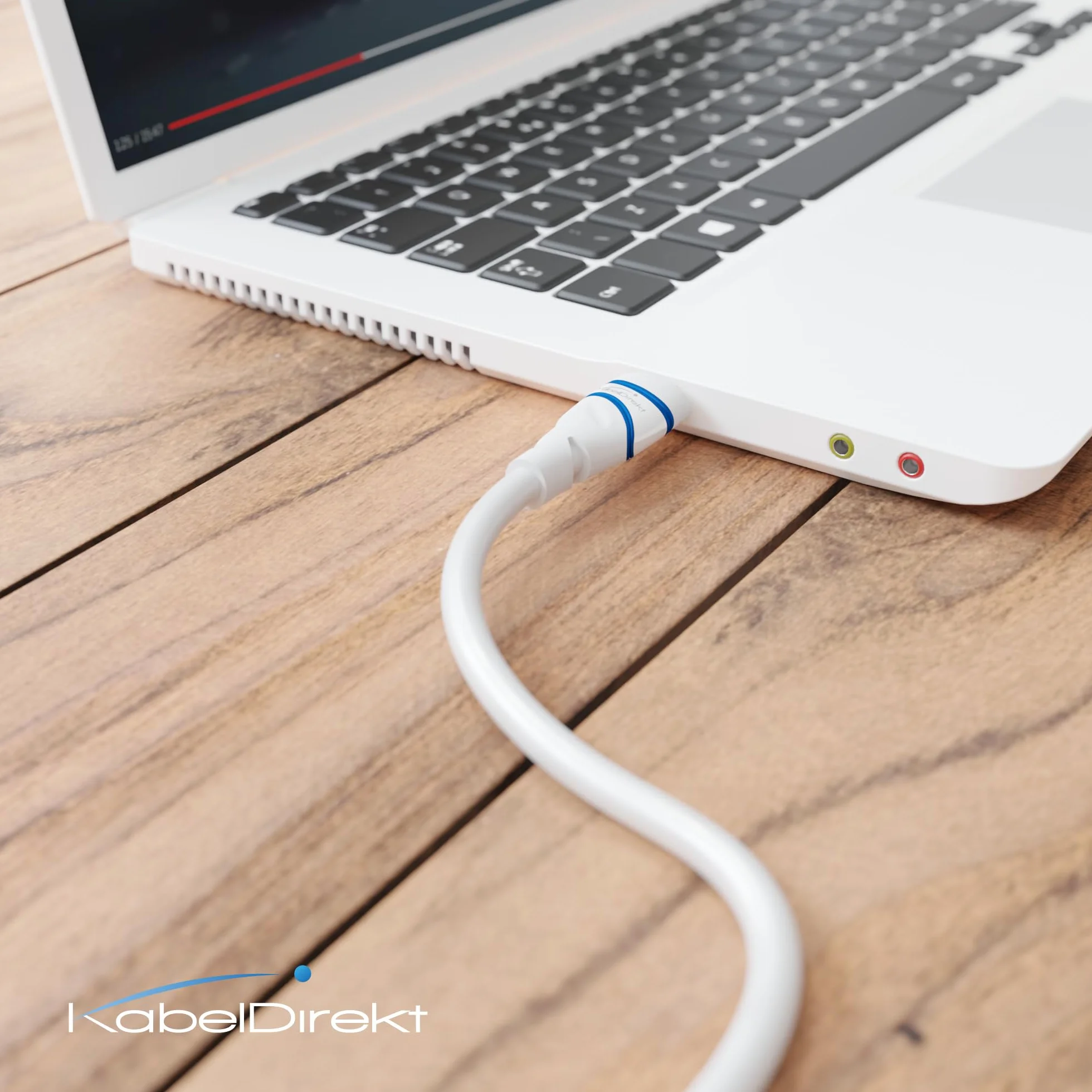 KabelDirekt – Kabel HDMI 10K i 8K, HDMI 2.1 b – 3 m, dostępne w 0,5 do 5 m – Certyfikowane, opracowane w Niemczech (Ultra High Speed Kabel do PC/PS5/Xbox, monitora i TV – biały)