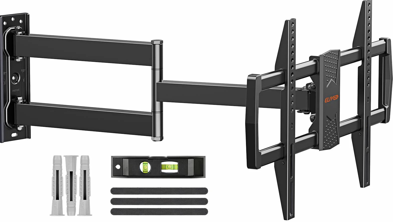 ELIVED Uchwyt ścienny do telewizora 813 mm 37-75 cali obrotowy nachylenie 45 kg VESA 600
