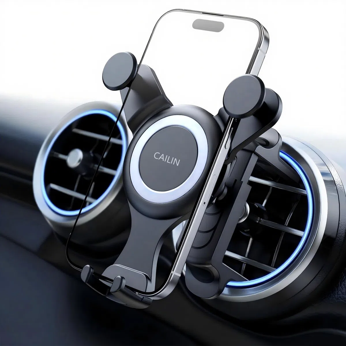 ICAILIN Samochodowy uchwyt na telefon kompatybilny z Mercedes Benz A/B/C/E/S-Class, Mini-Countryman/Cooper s automatyczne blokowanie, uniwersalny uchwyt na telefon komórkowy, akcesoria Mercedes Benz,