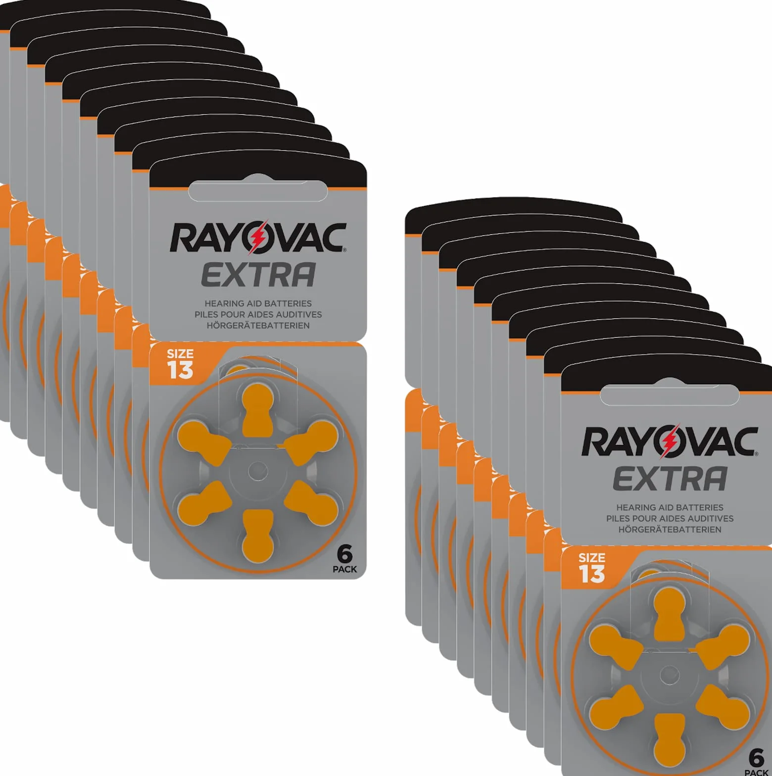 Rayovac 13 Extra Advanced baterie słuchowe PR48 do aparatów słuchowych 120 sztuk