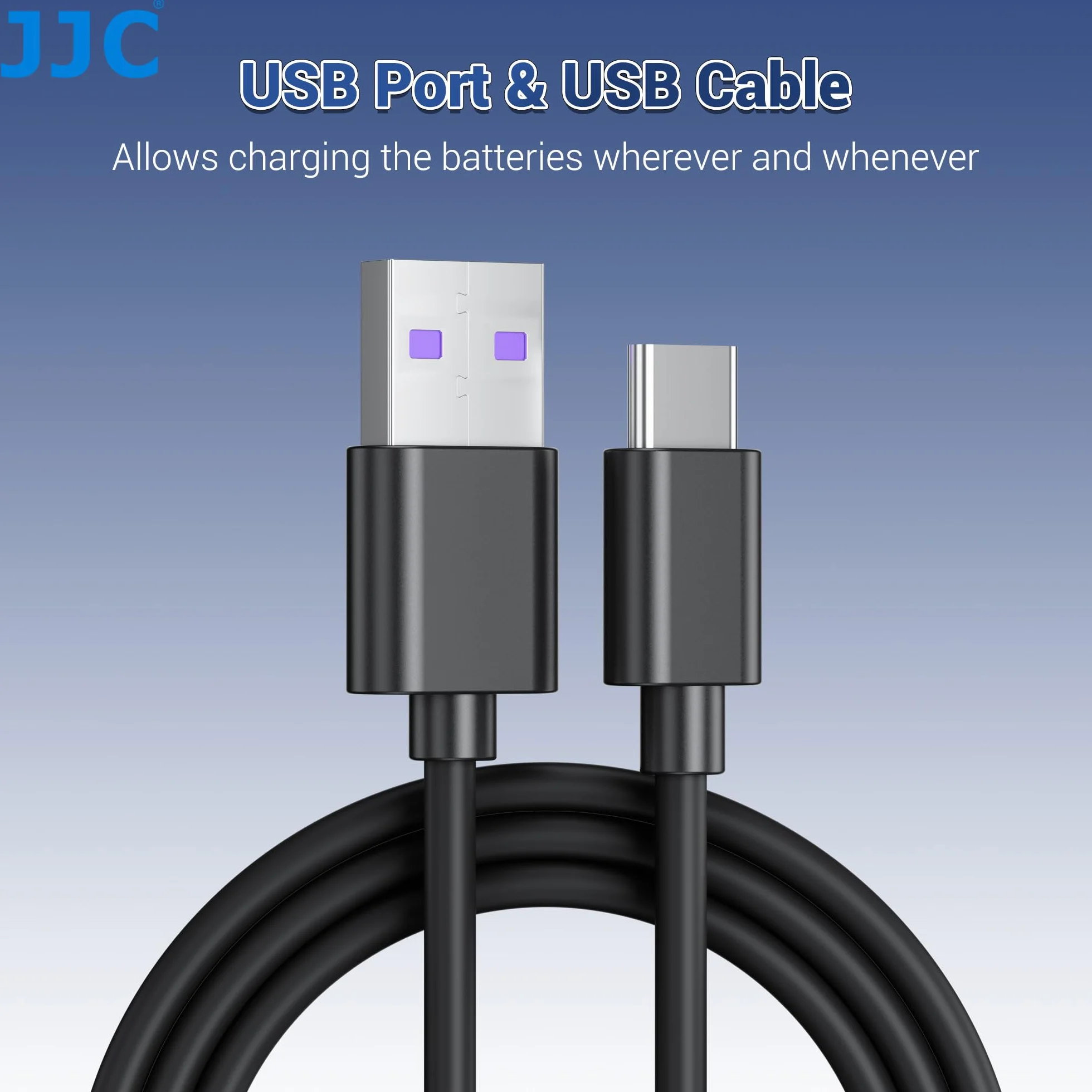 JJC Podwójna ładowarka USB-C kompatybilna z Nikon Zf Z7II Z7 Z6III Z6II Z6 Z5II Z5 D850 D780 D750 D610 D600 D500 D7500 D7200 D7100 D7000 Zastępuje aparaty Nik. EN-EL15/EL15 15a/EL