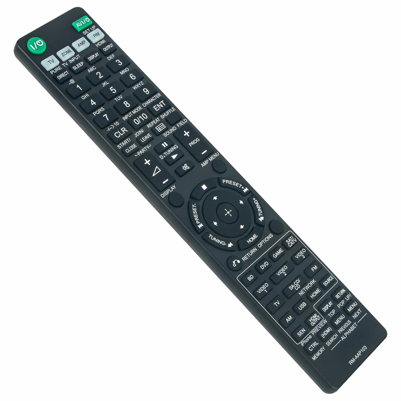 ALLIMITY RM-AAP103 pilot zastępczy pasuje do systemu AV Sony STR-DH820 STR-DN1040 STR-DH1040 STRDH820 STRDN1040 STRDH1040 STR DH820 DN1040 DH1040 RMAAP103