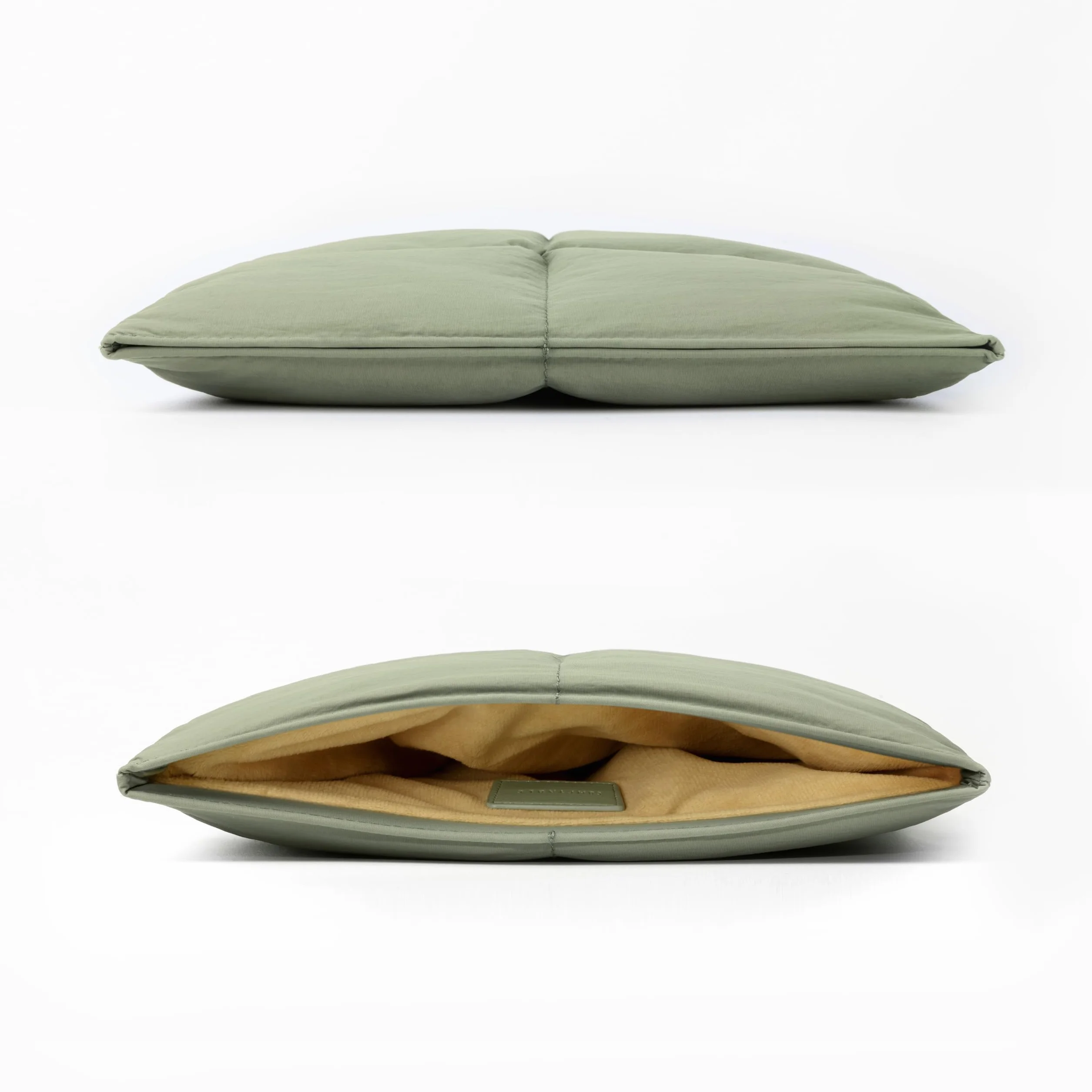 Comfyable Puffy etui na laptopa 13/14 cali pikowany sleeve MacBook Air M5 Pro Max Zielony
