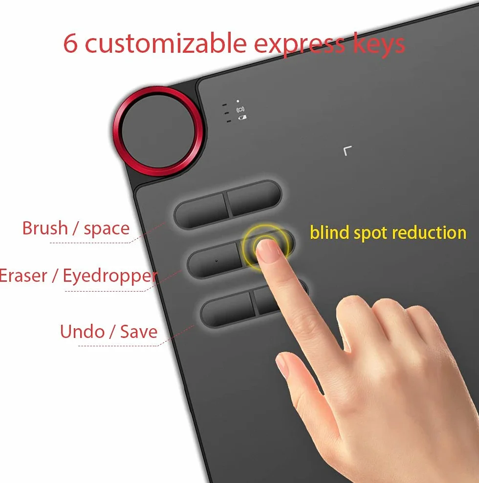 XP-Pen Deco 03 Graficzny Rysunek Tablet z pasywnym ołówkiem bez baterii i klawiszy dotykowych (poziomy ciśnienia 8192) Jest wyposażony w najnowsze oprogramowanie ArtRage Lite