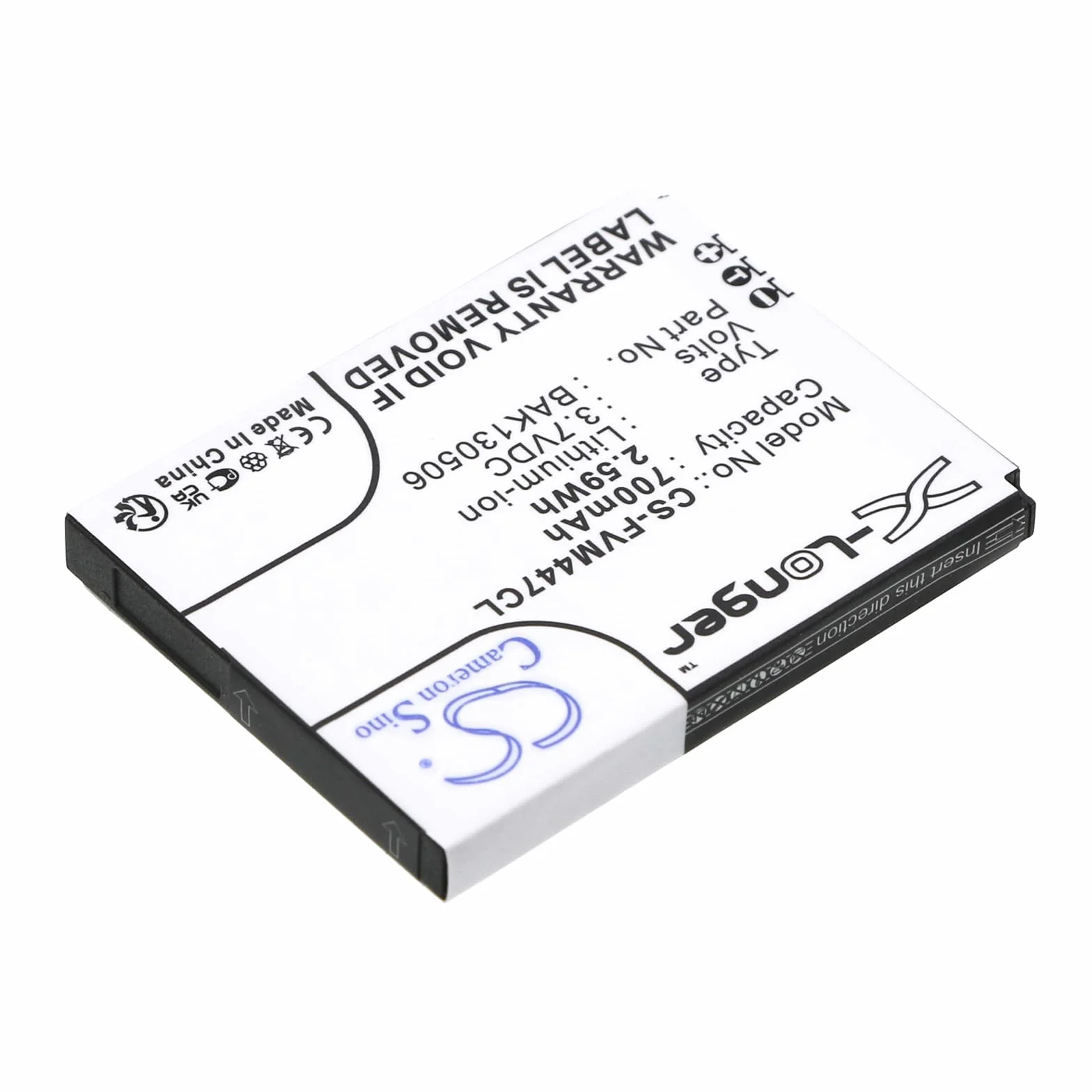 TECHTEK Bateria 700mAh kompatybilny z [FRITZFon] AVM 2000, AVM 2446, C4, C4 Mobilteil, C5, C5 Mobilteil, M2, M2 MT-F, MT-F 2000, 2446 zastępuje 312BAT006, 312BAT016, BAK130506, E FBA