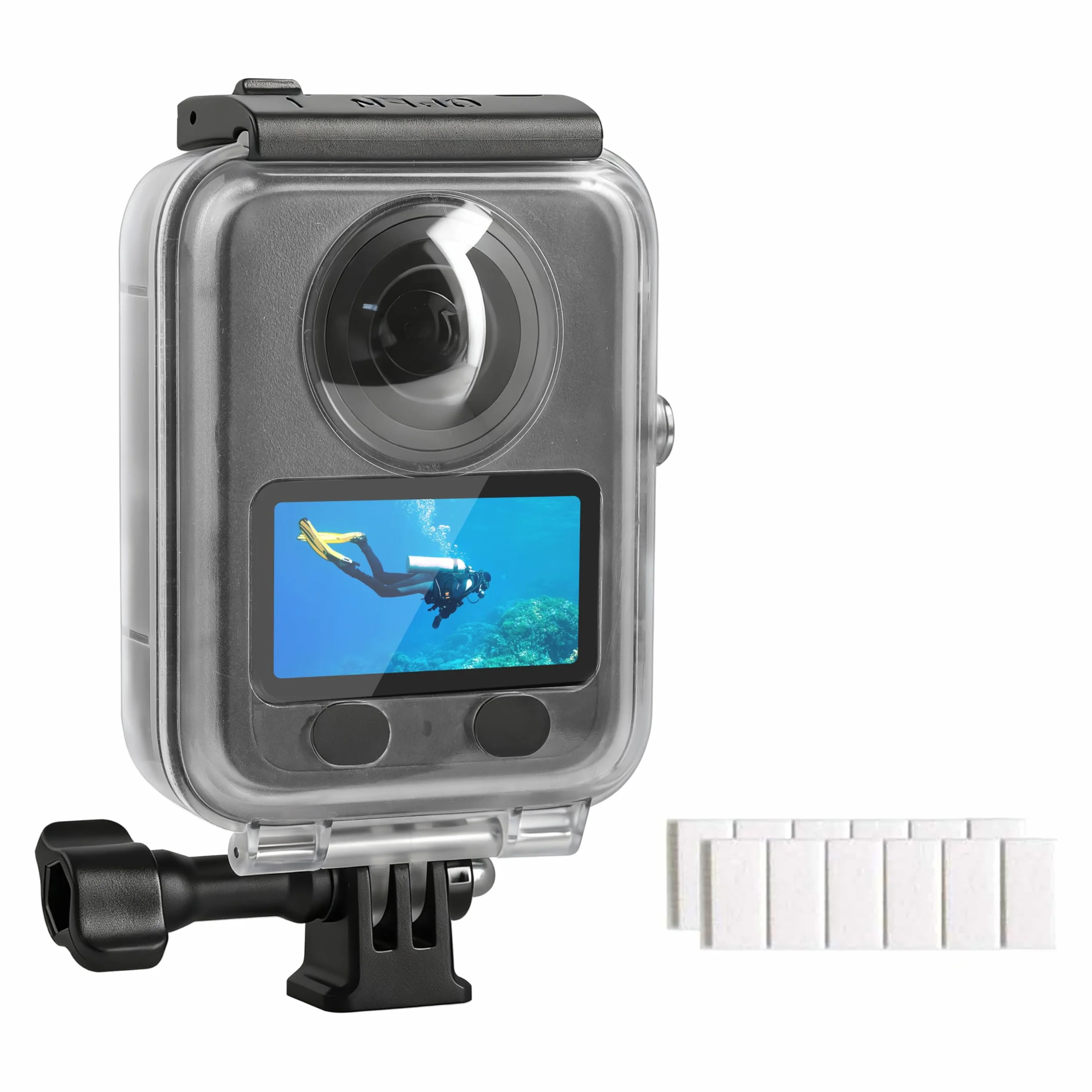 FitStill Wodoszczelna obudowa do DJI OSMO 360, 45 m, łatwa instalacja, odporna na nacisk, obudowa ochronna do fotografii podwodnej, DJI osmo 360 akcesoria ochronne
