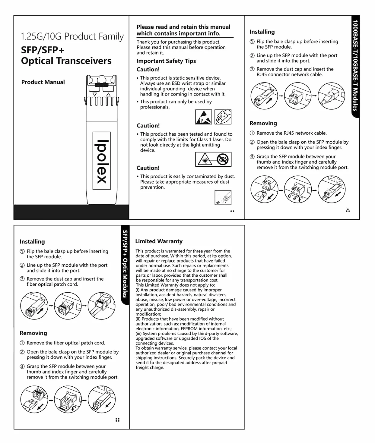 Gigabit SFP do RJ45 Copper SFP Transceiver, 1000Base-T Mini GBIC, 1.25G SFP to Ethernet Module, do Cisco GLC-T/SFP-GE-T, Meraki MA-SFP-1GB-TX, Ubiquiti UF-RJ45-1g and More, 2 sztuki