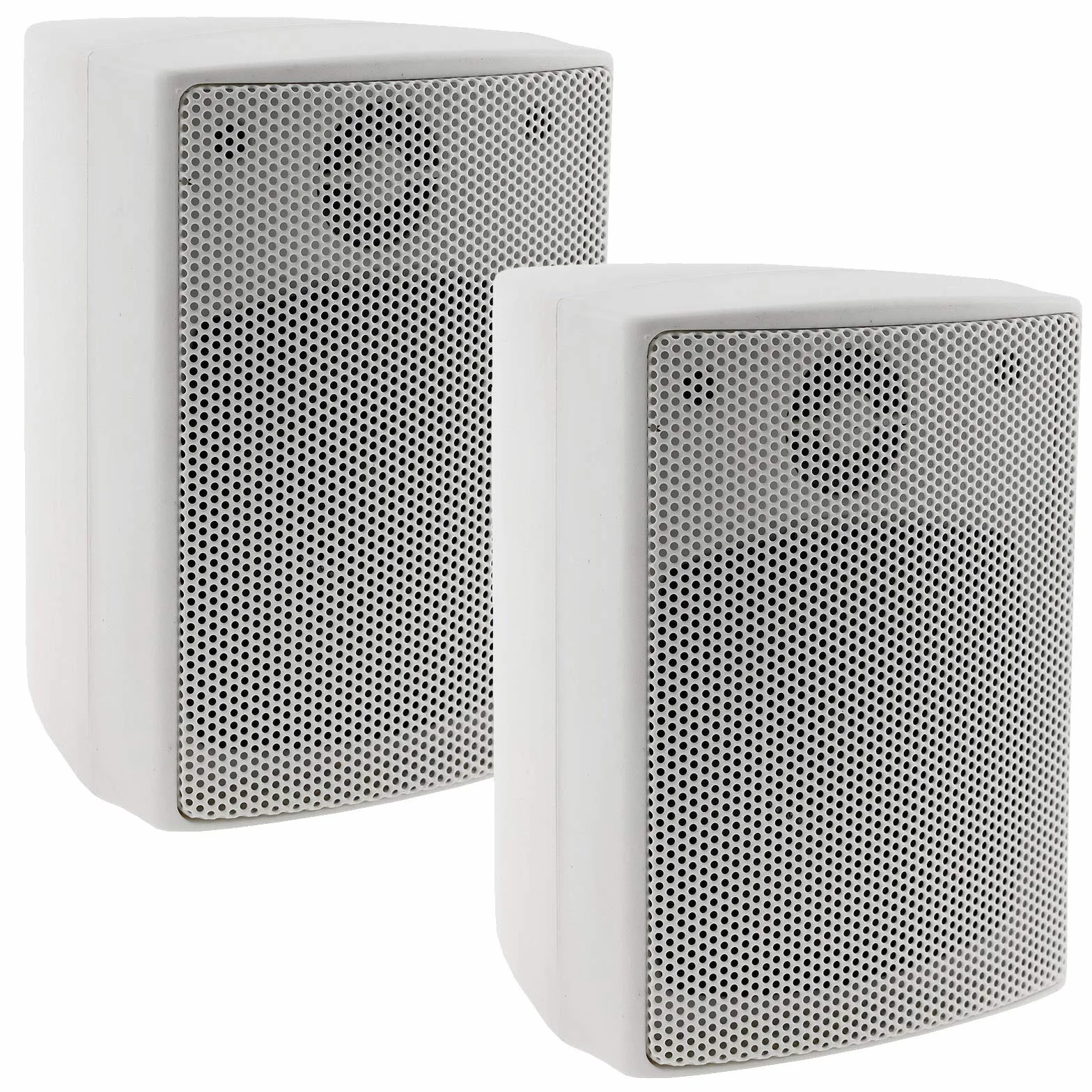 ChiliTec Para głośników 2-drożnych białych do zestawu hi-fi stereo kina domowego 40 W 8 Ohm