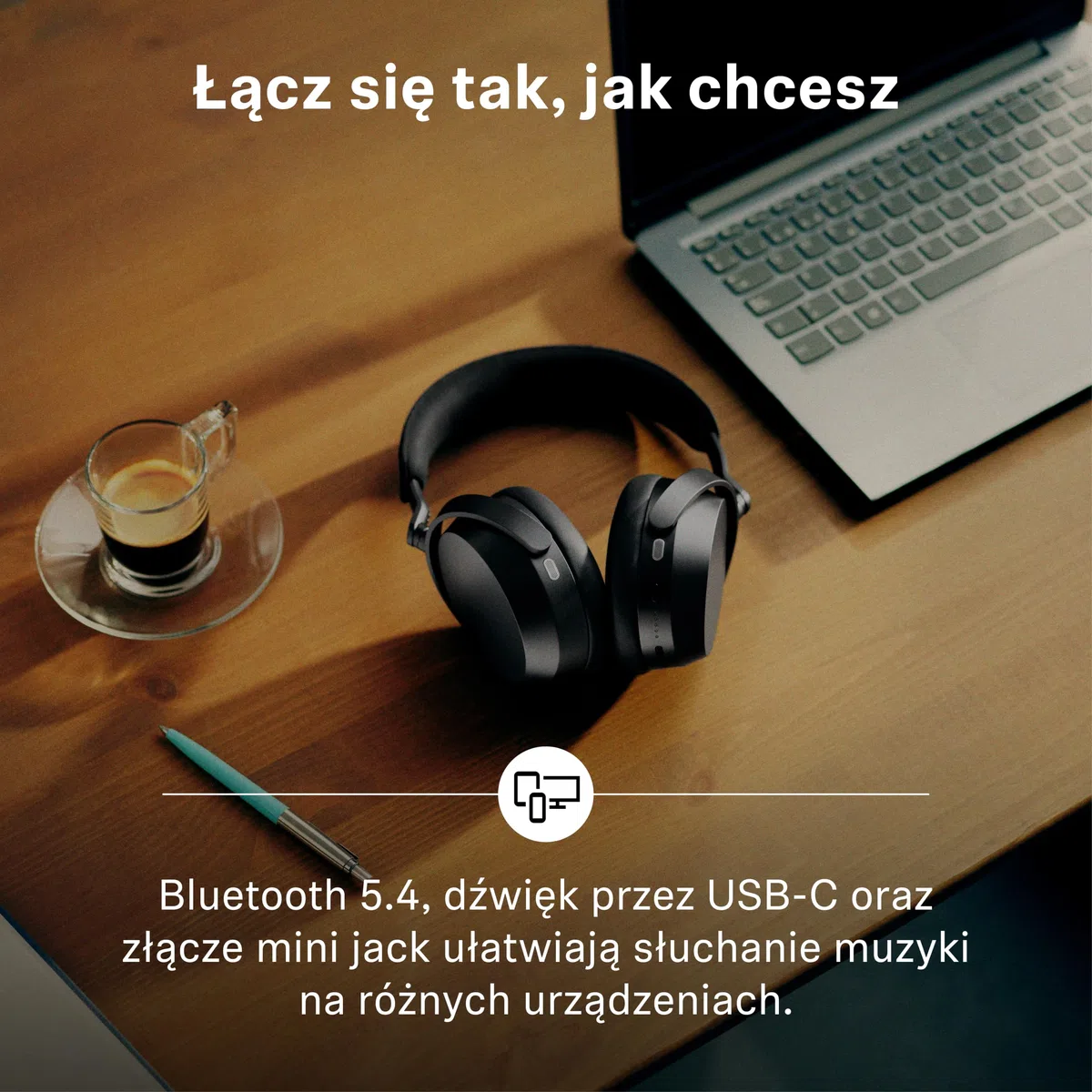 Sennheiser MOMENTUM 5 Wireless Słuchawki nauszne I Bateria do 57h I ANC