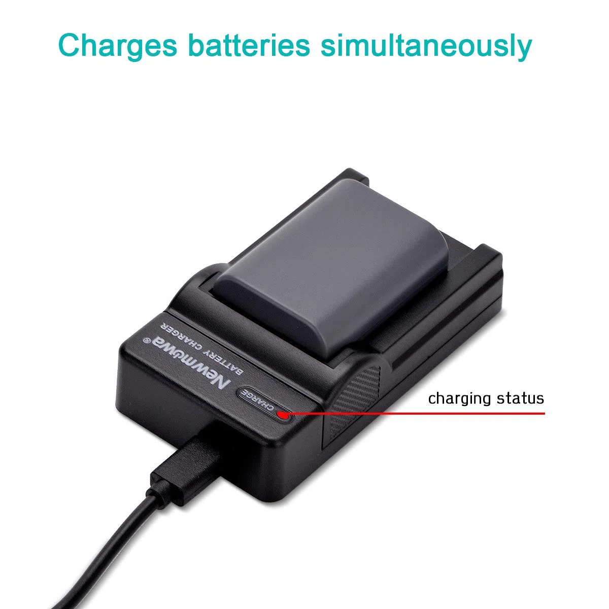 Newmowa NB-2L Bateria zamienna (2-pak) i przenośna ładowarka USB do Canon NB-2L NB-2LH BP-2L5 BP-2LH i Canon DC301 DC310 DC320 DC330 DC410 DC420 Elura 40 50 60 65 70 80 85 90 EOS 3500 D