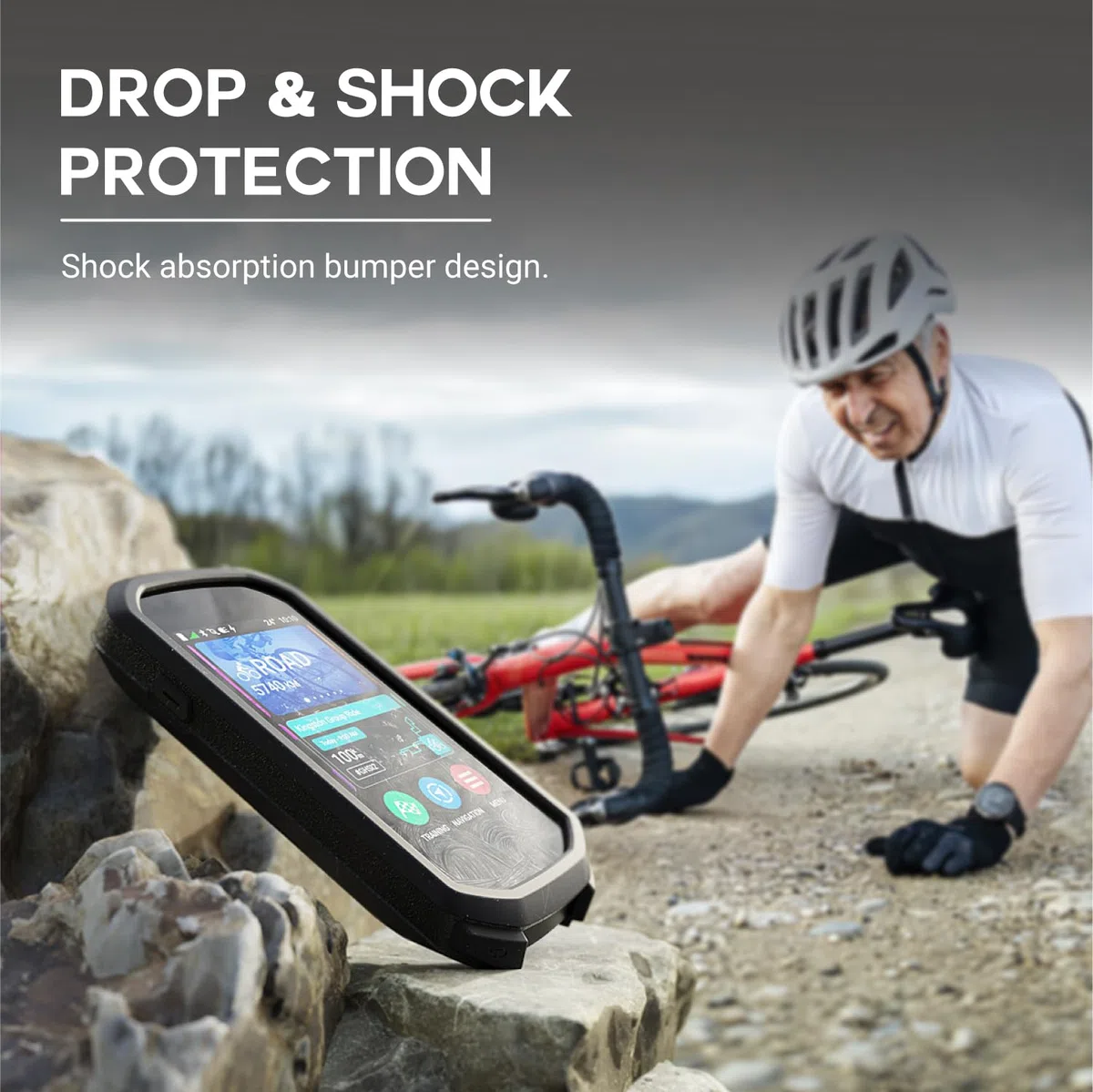 TUSITA Silikonowe Etui Kompatybilny z Garmin Edge 1050 Komputer Rowerowy - GPS Systemu Akcesoria