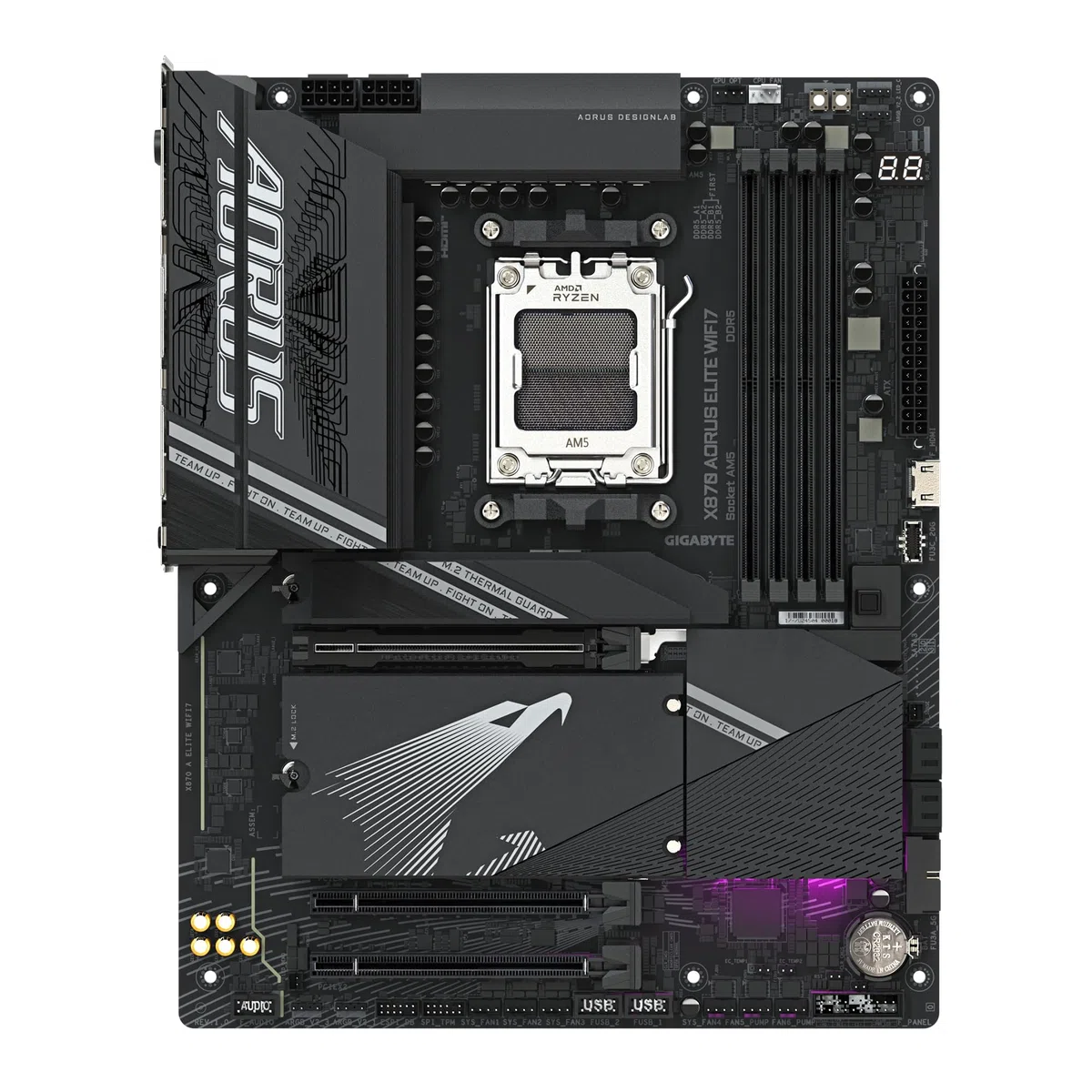 Gigabyte X870 AORUS ELITE WIFI7 Amd Am5 Gniazdo Płyta Główna Atx 4X Ddr5 Sloty 3X
