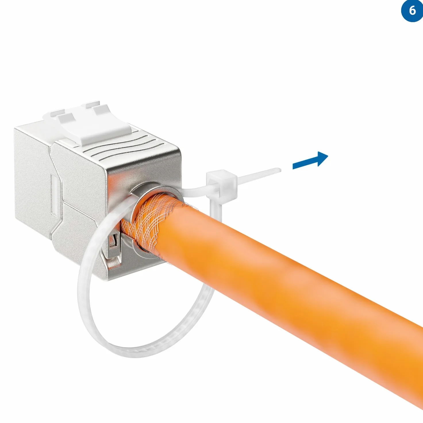 deleyCON 2x Moduł Keystone RJ45 Beznarzędziowy (10 Gbit/s, 500 MHz), LSA, w Pełni Ekranowany STP - Gniazdo LAN/Ethernet do Kabli CAT8/CAT7/CAT6/CAT5 - do Puszek i Paneli Krosowych