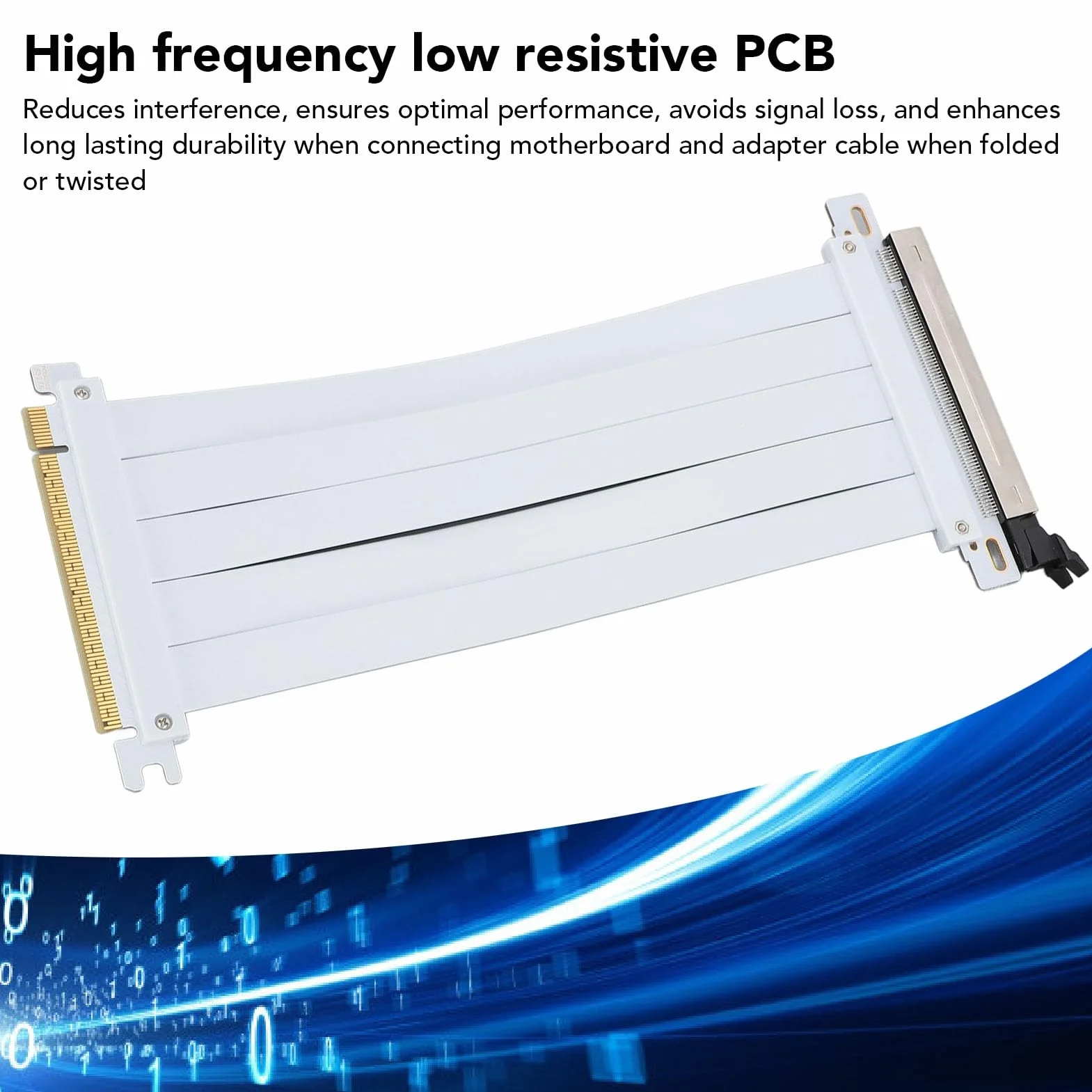 Kabel PCIe 5.0 X16 Adapter Przedłużający GPU RTX4090 RX8900 128 Gb/s Segmentowy