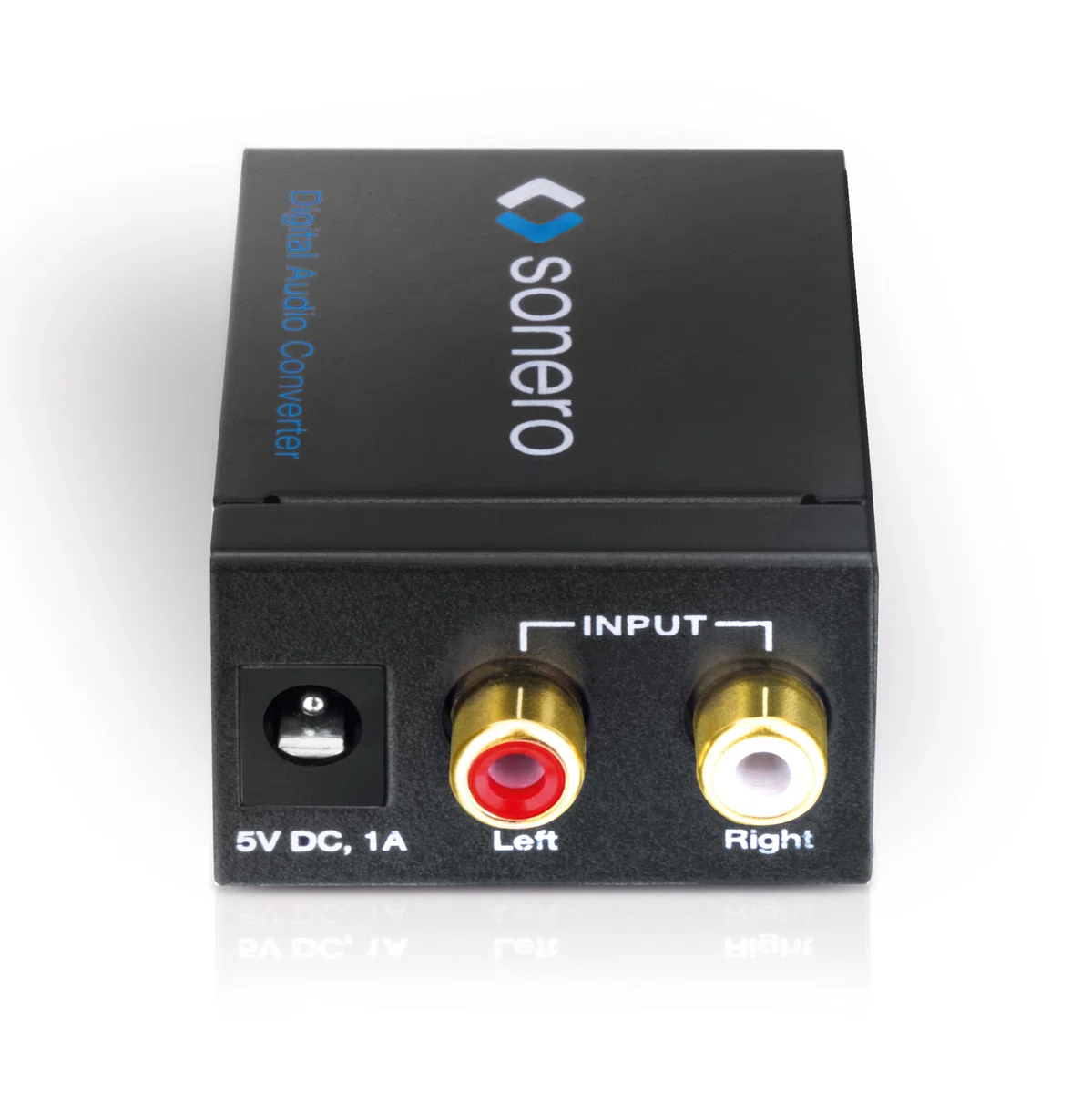 sonero AC000 konwerter audio analogowy/cyfrowy, 2 x cinch stereo audio (L/R) na Digital Audio (optyczny/koncentryczny)
