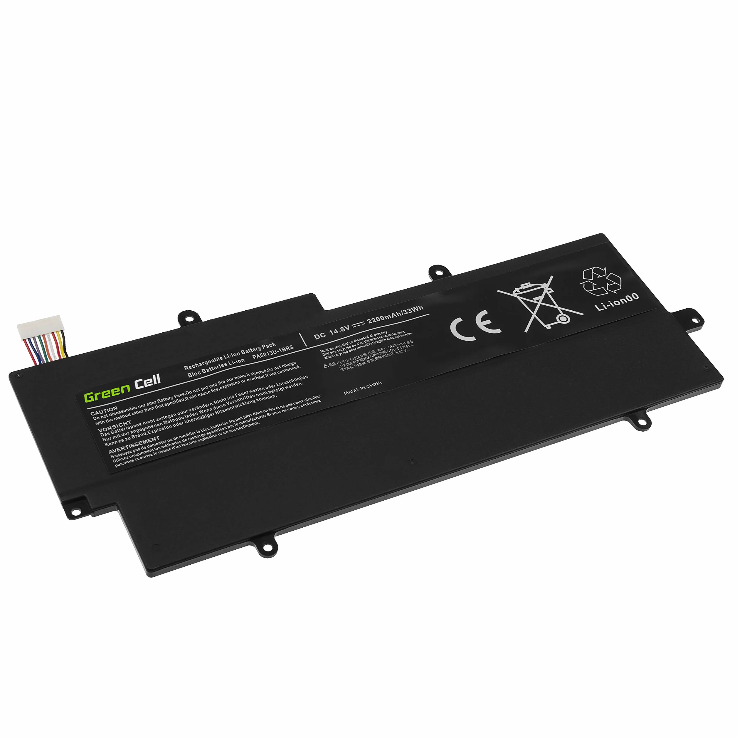 Green Cell Bateria PA5013U-1BRS do Toshiba Portege Z830 Z830-10F Z830-10H Z830-10Q Z830-10R Z830-10U Z830-11G Z830-11M Z830-120 Z835 Z930 Z930-10Q Z930-11Z Z930-12G Z930-131 Z935 (1900mAh 14.8V)