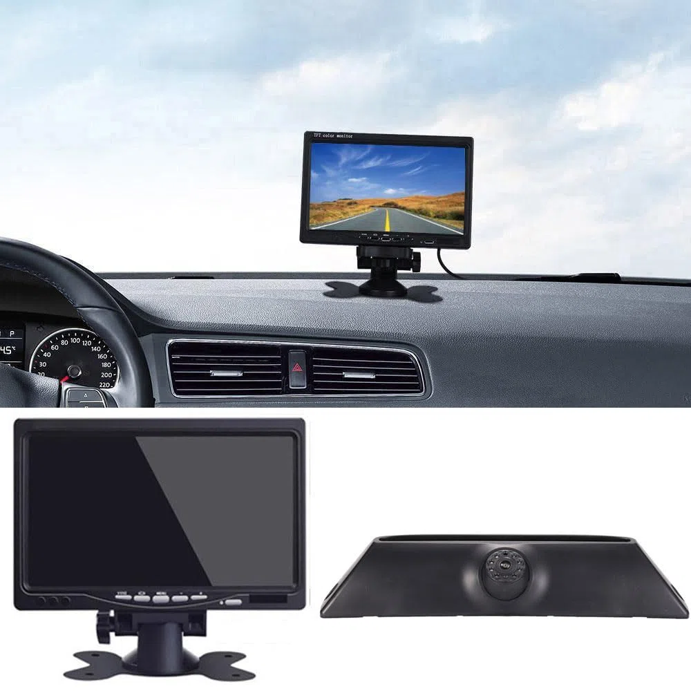 Kamera cofania HD + 7-calowy ekran TFT LCD do samochodu, noktowizor na podczerwień, kamera samochodowa z kolorowym wyświetlaczem 4,3", kamera cofania do Fiat Iveco Daily 4 Gen 2011-2014