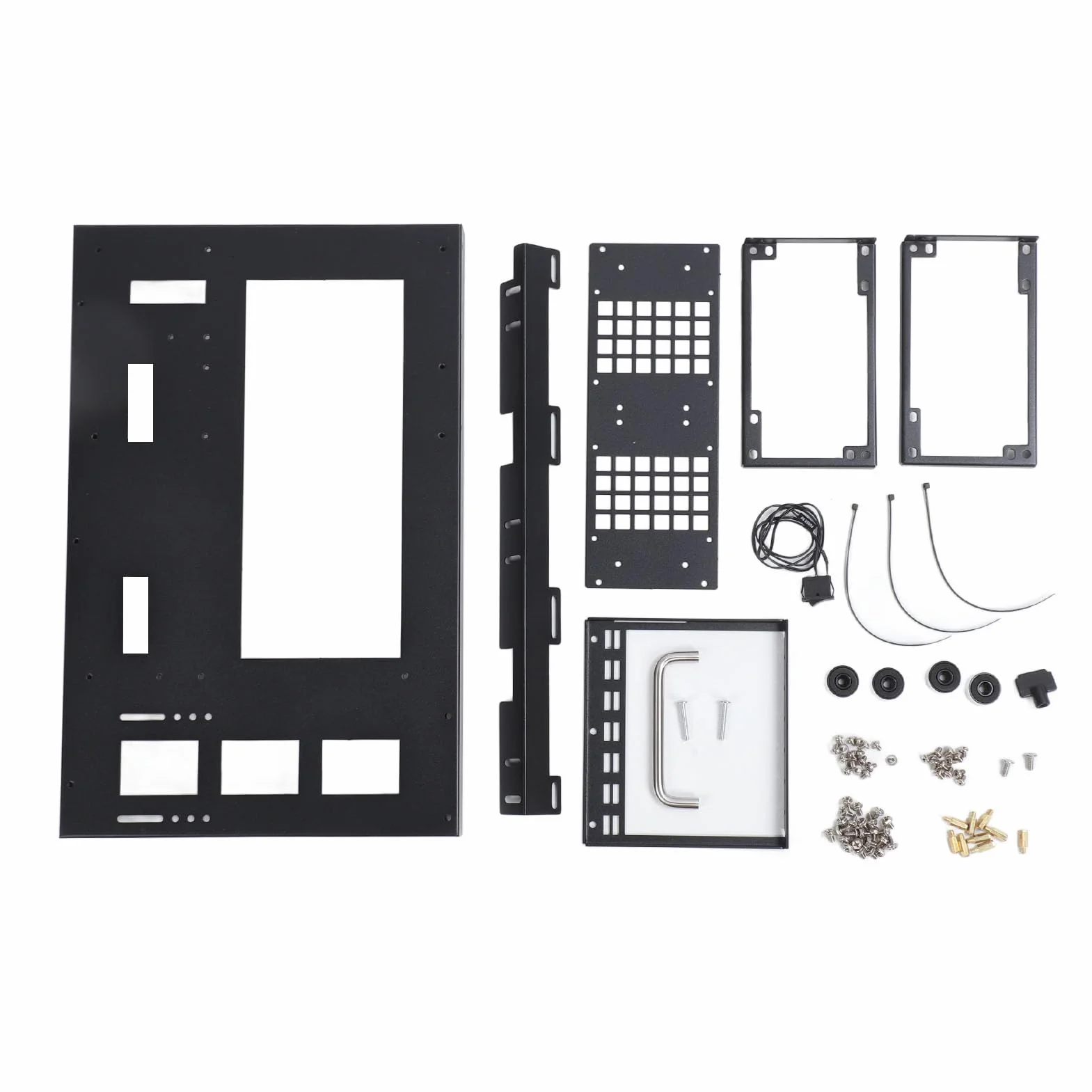 Stojak na płytę główną Komputera DIY, Płyta Stalowa ATX M ATX ITX Rama do Montażu na Otwartej Przestrzeni Wspornik z Uchwytem, Wydajne Chłodzenie DIY Obudowa Komputera PC