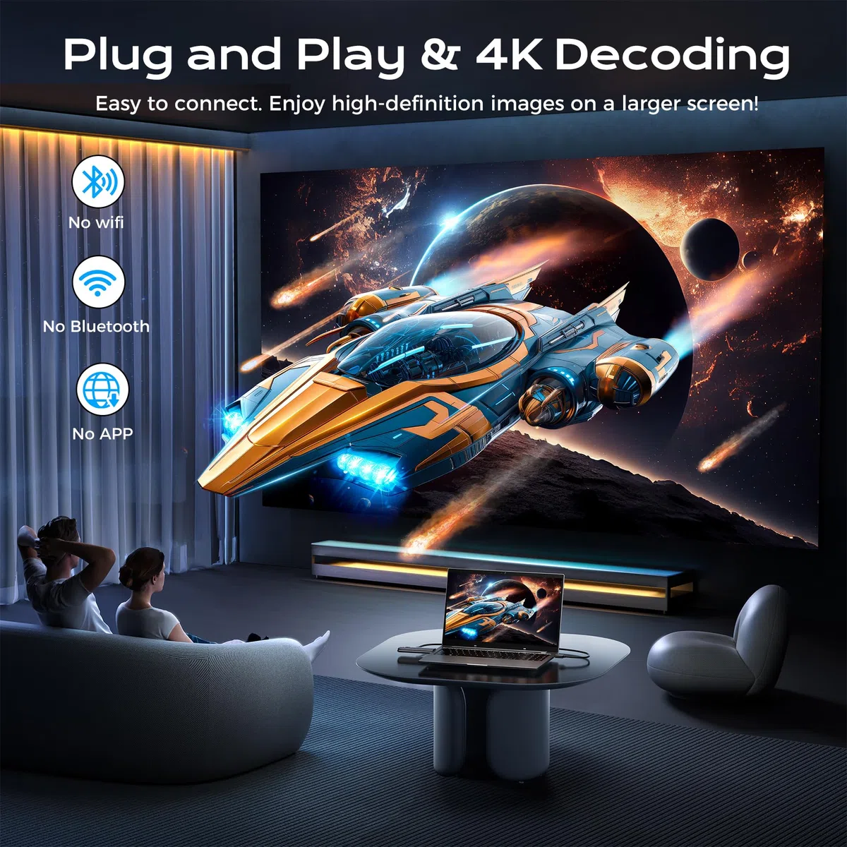 Aceele Bezprzewodowy nadajnik i odbiornik HDMI, Full HD 1080p HDMI nadajnik i odbiornik 50 m, bezprzewodowy adapter wyświetlacza 2,4 G/5G do strumieniowego przesyłania wideo z laptopa/komputera do