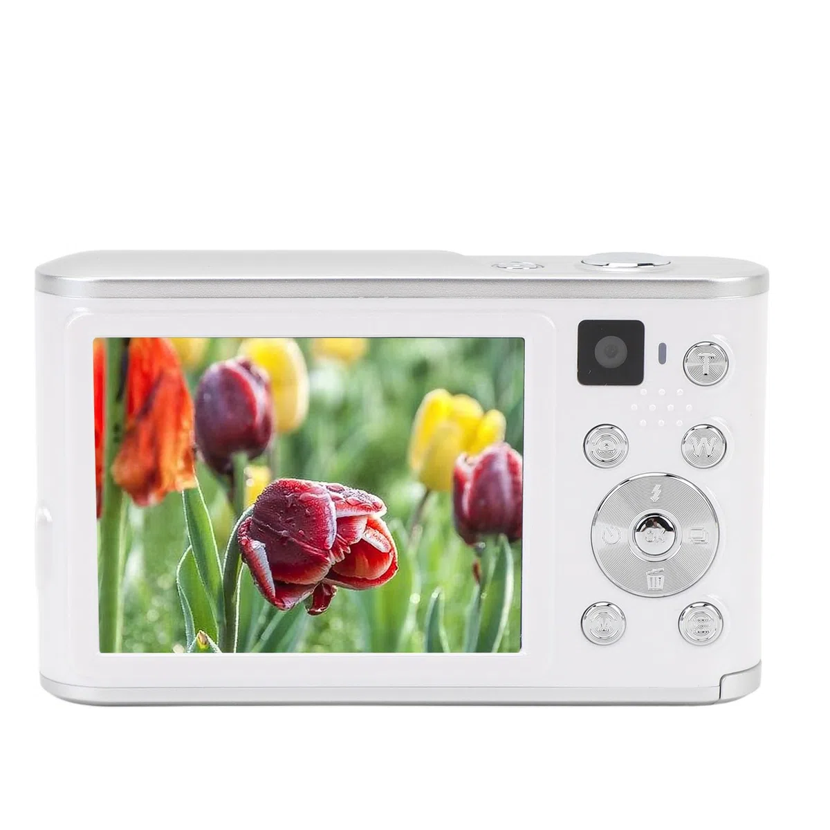 Aparat Cyfrowy 4K, Aparat do Vlogowania 4K 48 MP z Autofokusem i 2,8-calowym Ekranem IPS, Cyfrowy Aparat Typu „wskaż i Zrób zdjęcie” z 16-krotnym Zoomem dla Nastolatków, (WHITE)