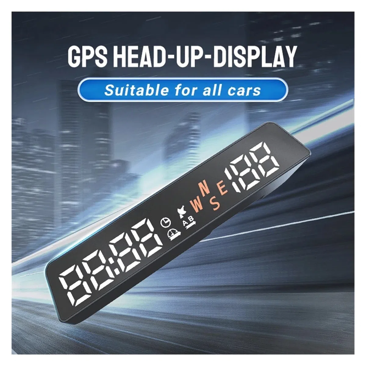 Panele Instrumentów Samochodowych Samochodowy Wyświetlacz HUD GPS Head-Up Elektronika Samochodowa Projektor HUD Wyświetlacz HD Cyfrowy Alarm Przekroczenia Prędkości Dla Wszystkich Samochodów